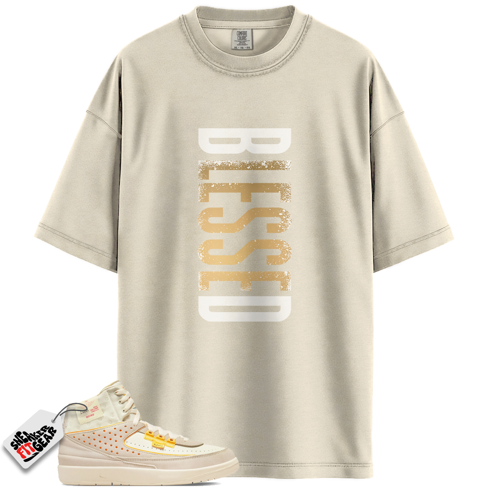 Jordan 2 Retro SP Union Rattan Match Shirts, BLESSED Shirt To Match Jordan 2 Retro SP Union Rattan