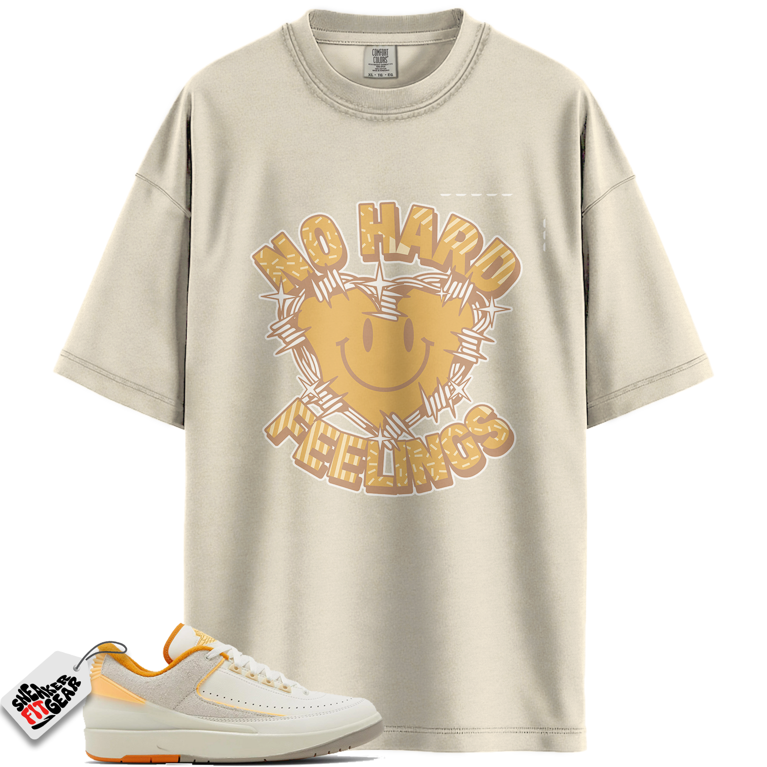 Jordan 2 Retro Low Craft Melon Tint Match Shirts, No Hard Feelings Shirt To Match Jordan 2 Retro Low Craft Melon Tint Main image