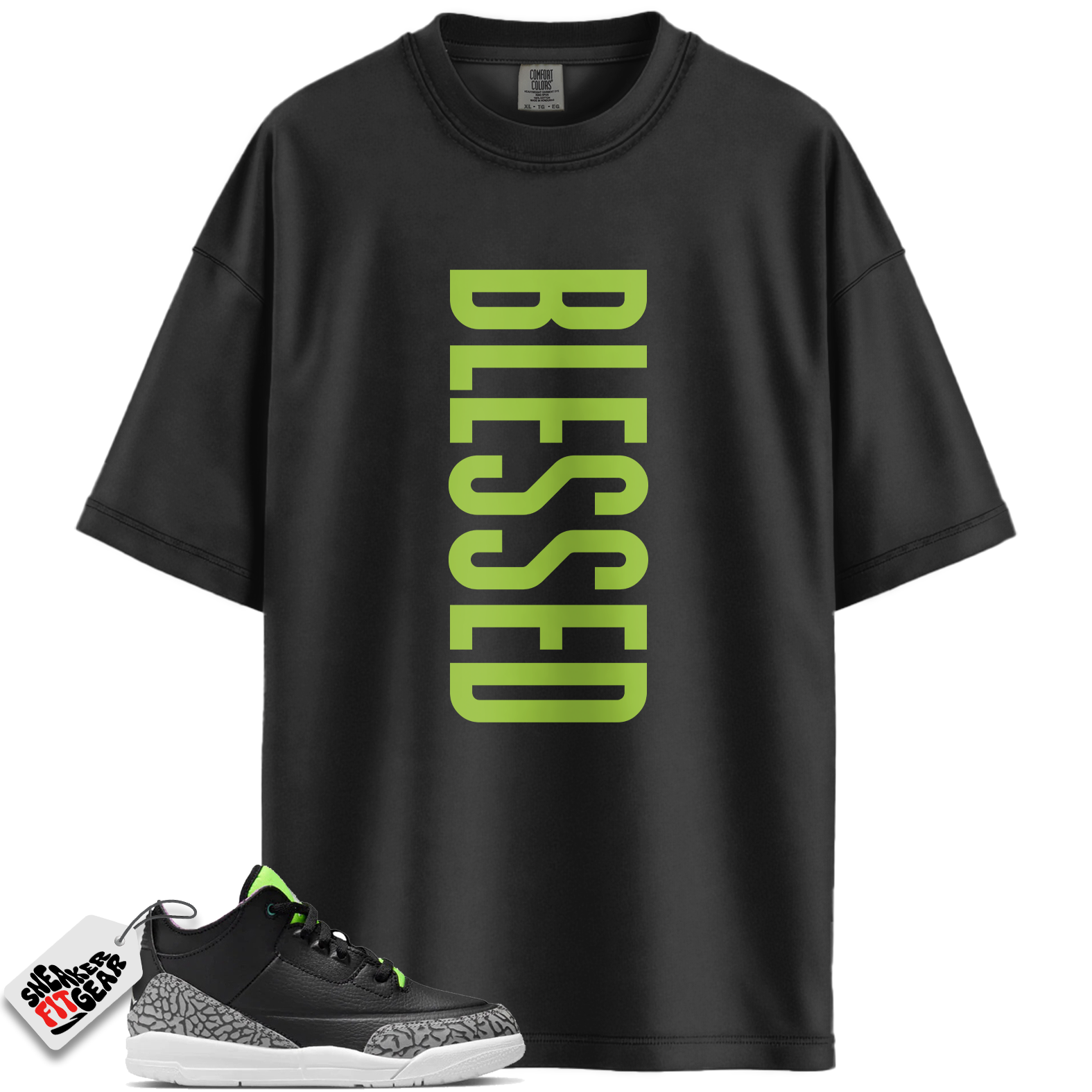 Jordan 3 Retro Electric Green Match Shirts, VERTBLS To Match Jordan 3 Retro Electric Green