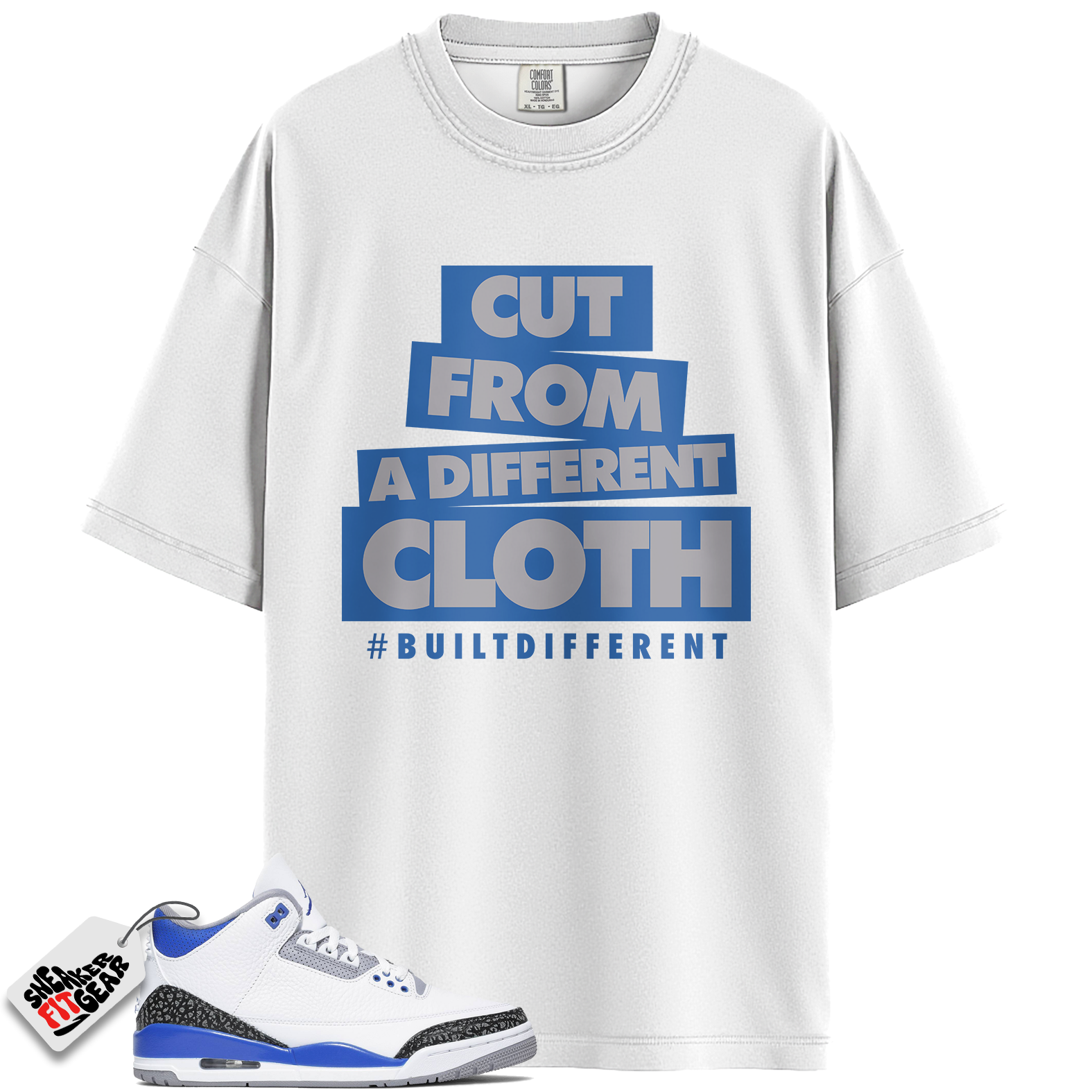 Jordan 3 Retro Racer Blue Match Shirts, CLOTH To Match Jordan 3 Retro Racer Blue