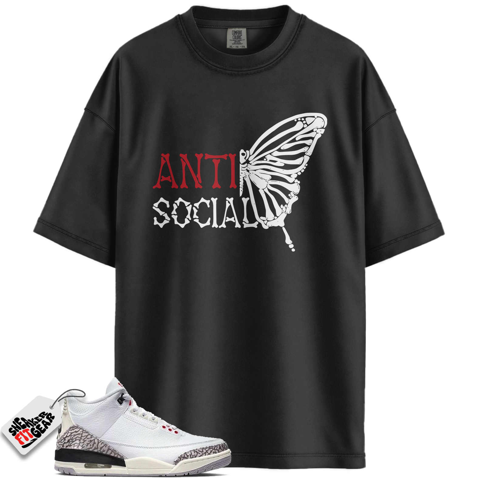 Jordan 3 Retro Cement Grey Match Shirts, ASB To Match Jordan 3 Retro Cement Grey