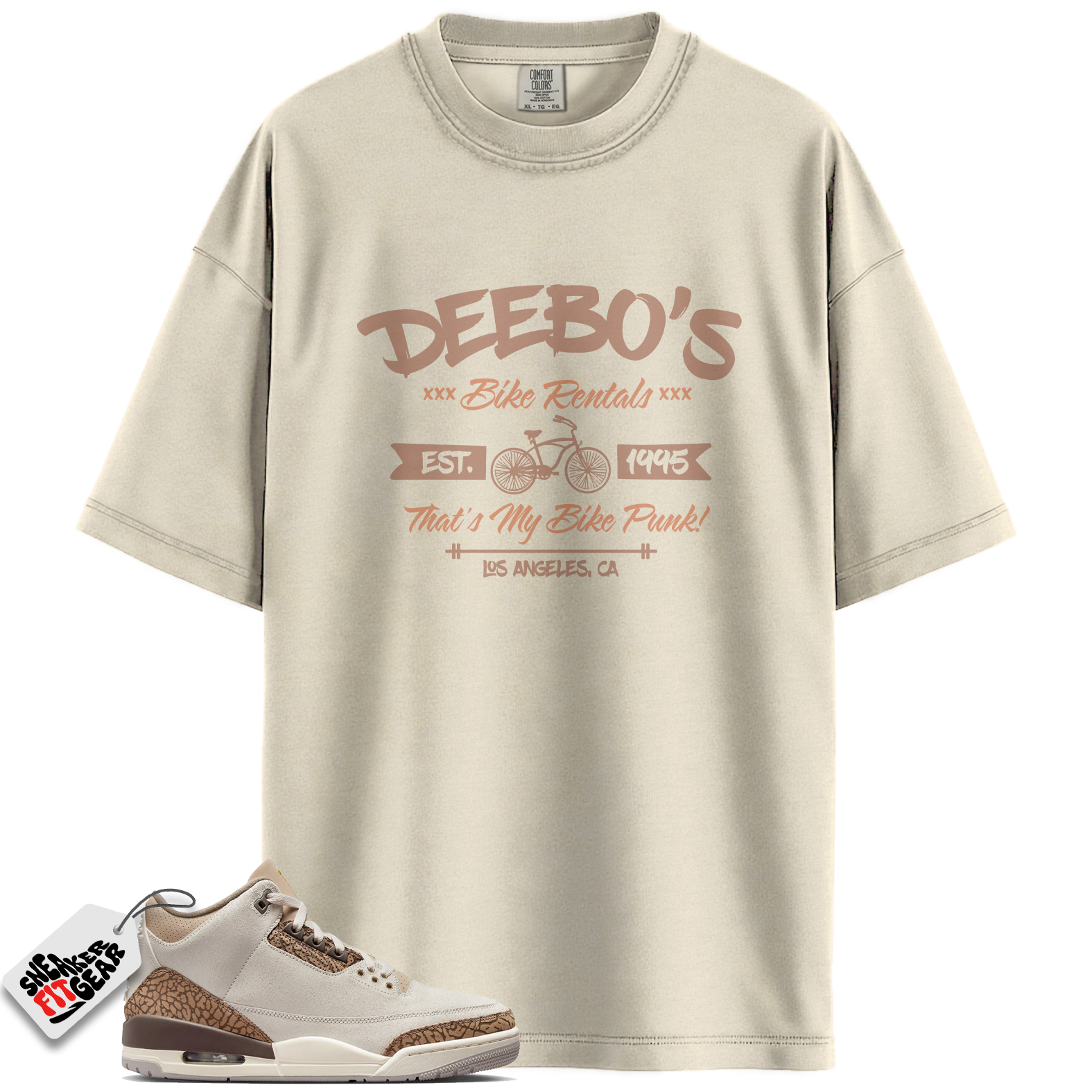 Jordan 3 Retro Palomino Match Shirts, Deebo’s Bike Shop Shirt To Match Jordan 3 Retro Palomino