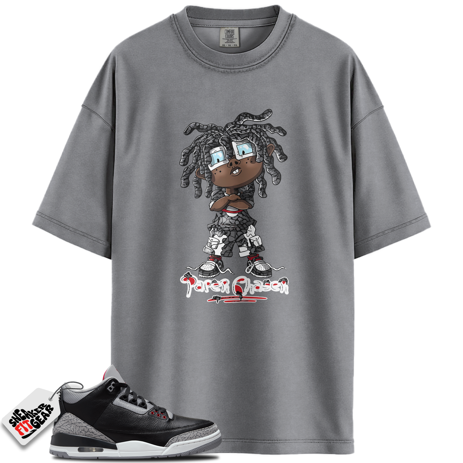 Jordan 3 Retro OG Black Cement Match Shirts, CHUCKY To Match Jordan 3 Retro OG Black Cement