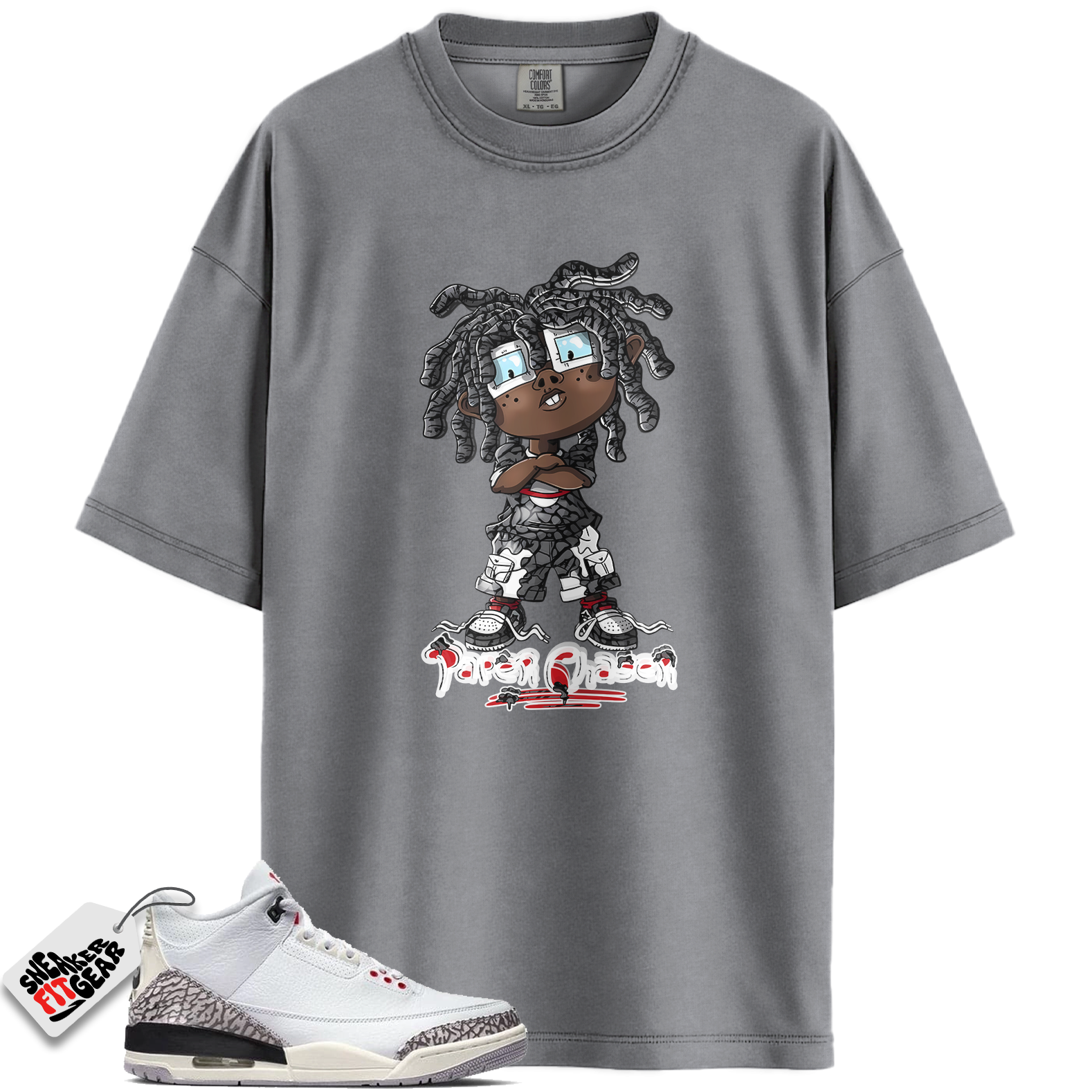 Jordan 3 Retro Cement Grey Match Shirts, CHUCKY To Match Jordan 3 Retro Cement Grey