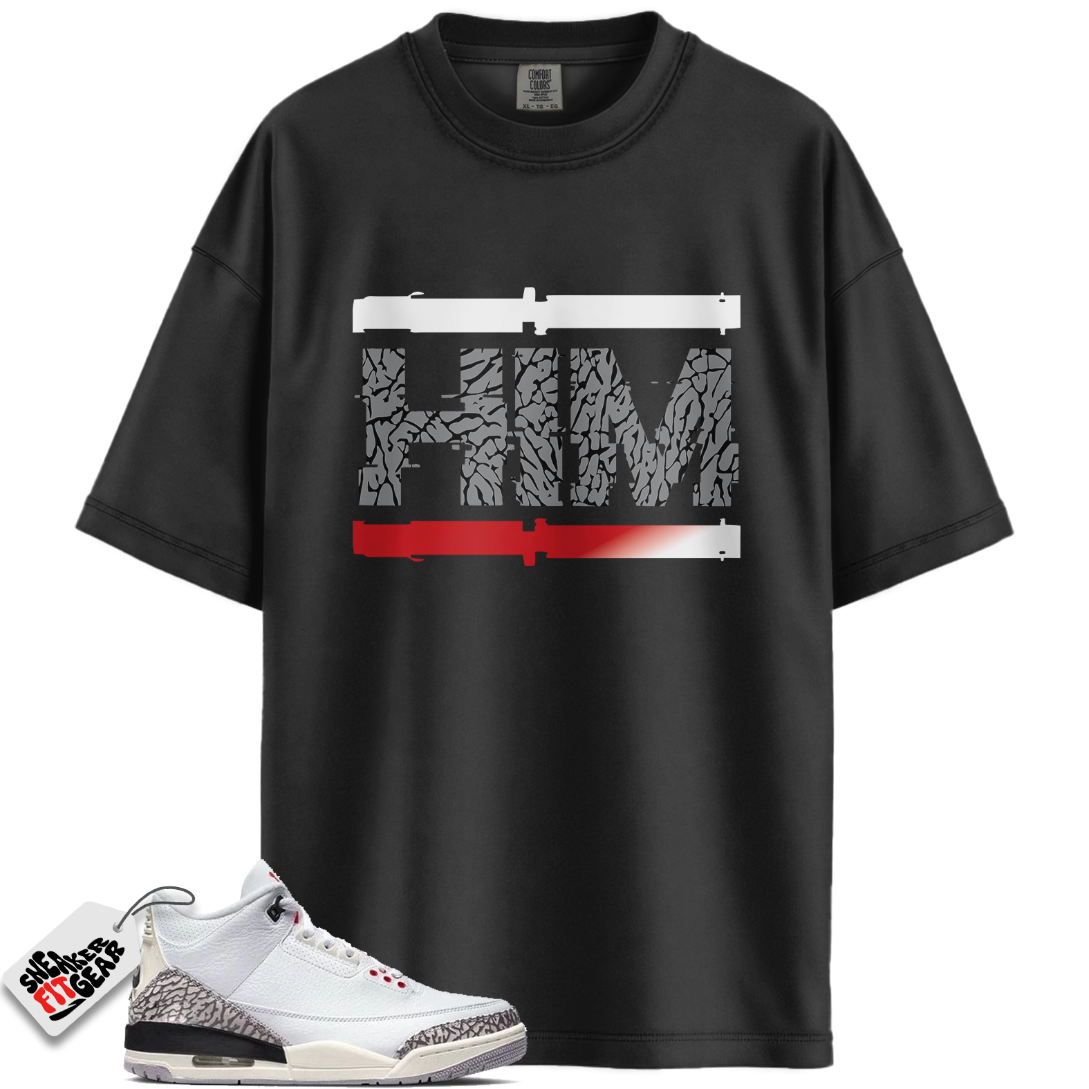 Jordan 3 Retro Cement Grey Match Shirts, HIM To Match Jordan 3 Retro Cement Grey