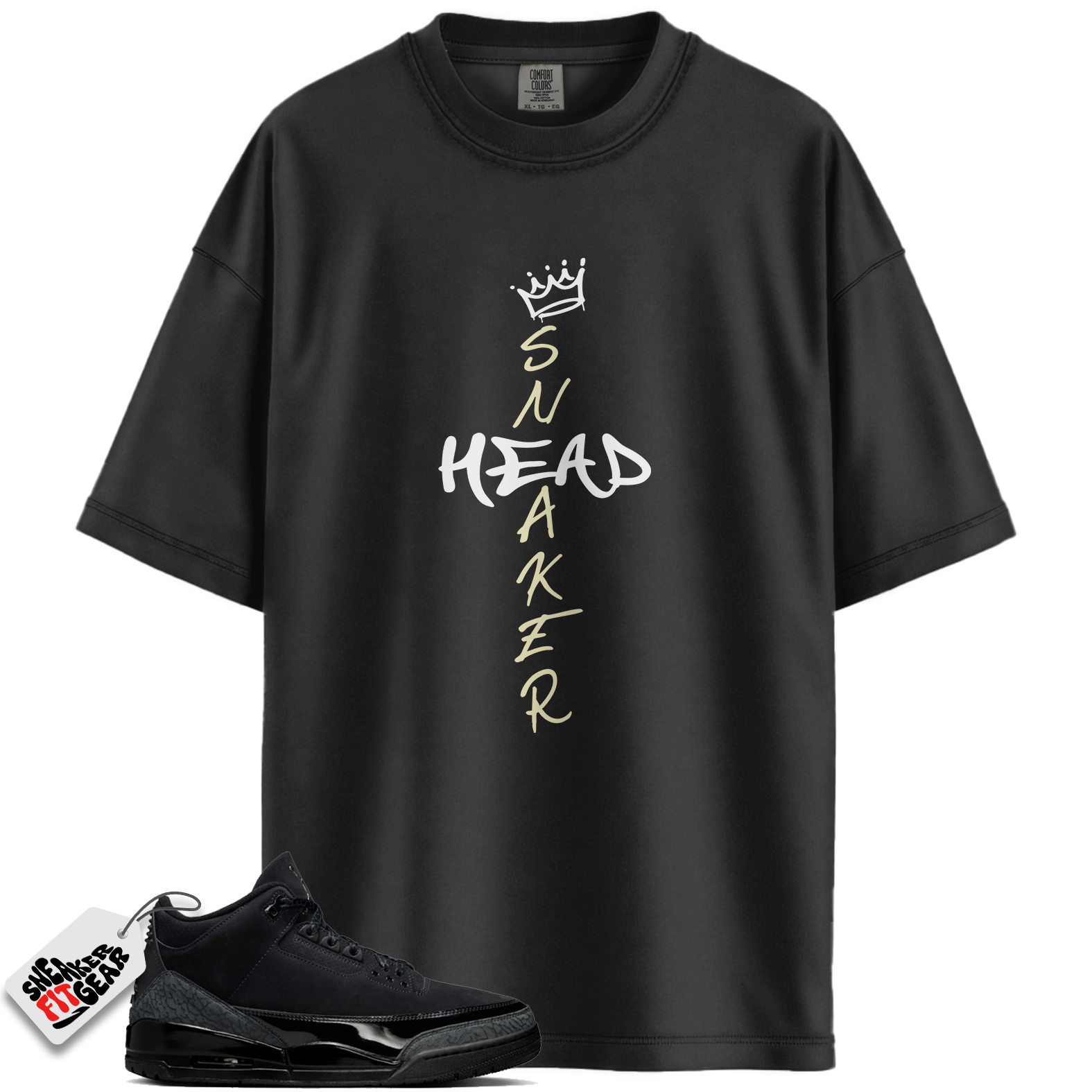 Jordan 3 Retro Black Cat (2025) Match Shirts, Cross Sneakerhead Unisex Shirts To Match Jordan 3 Retro Black Cat (2025)