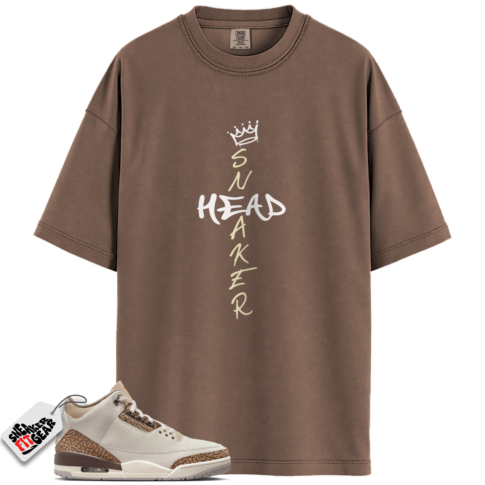 Jordan 3 Retro Palomino Match Shirts, Cross Sneakerhead Unisex Shirts To Match Jordan 3 Retro Palomino Main image