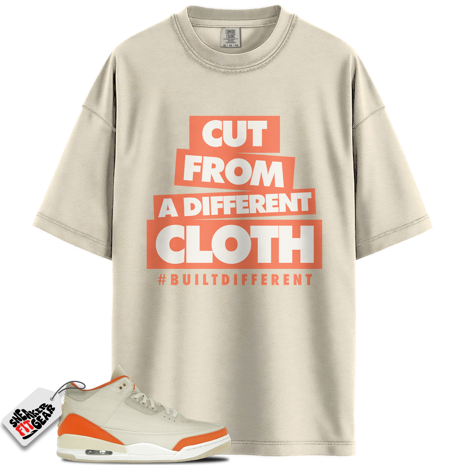 Women's Jordan 3 Retro TEX Starfish Match Shirts, CLOTH To Match Women's Jordan 3 Retro TEX Starfish