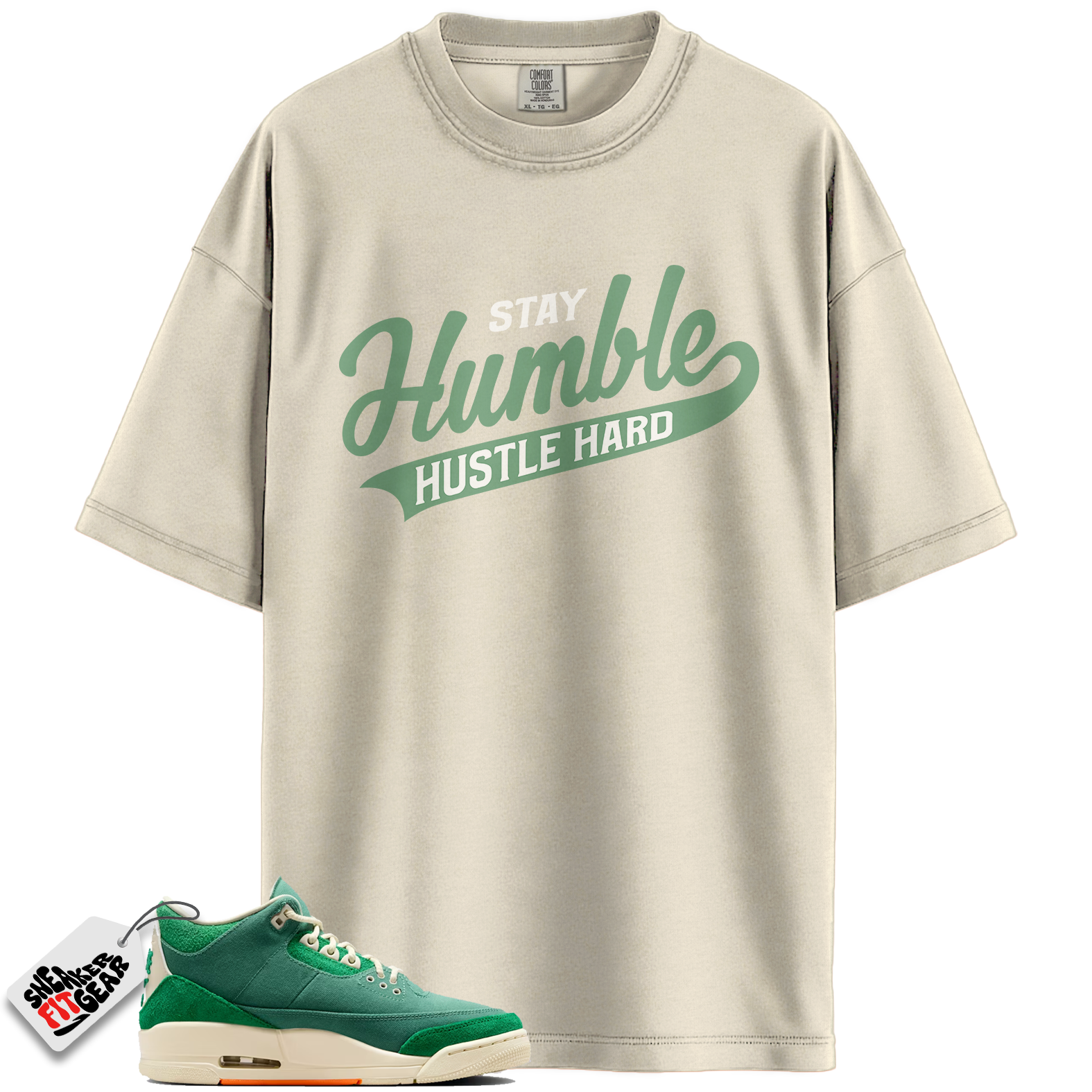 Jordan 3 Retro SP Nina Chanel Abney Bicoastal Match Shirts, Stay Humble Hustle Hard Shirt To Match Jordan 3 Retro SP Nina Chanel Abney Bicoastal Main image