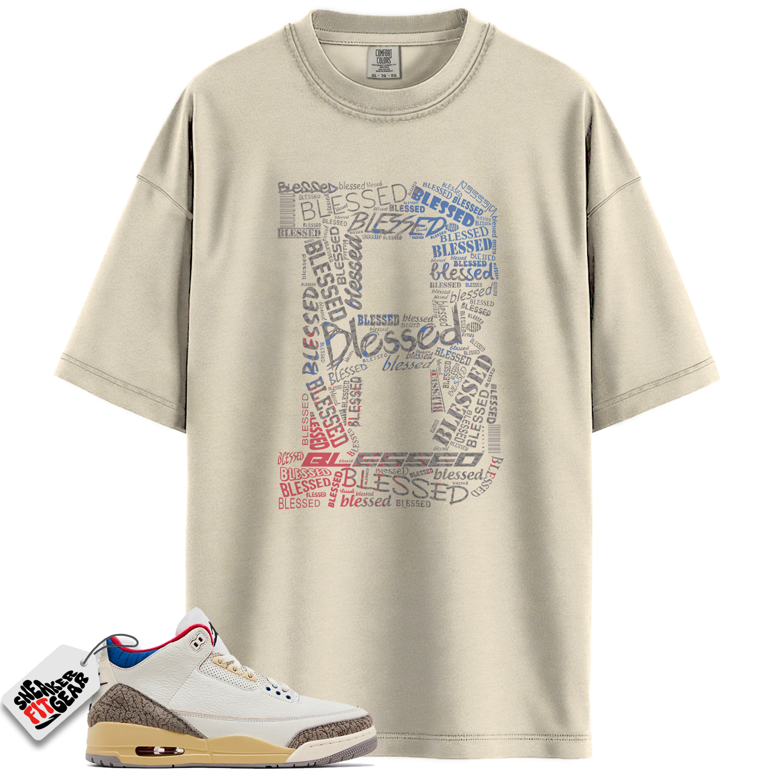 Jordan 3 Retro Seoul 2.0 Match Shirts, B BLS To Match Jordan 3 Retro Seoul 2.0 Main image
