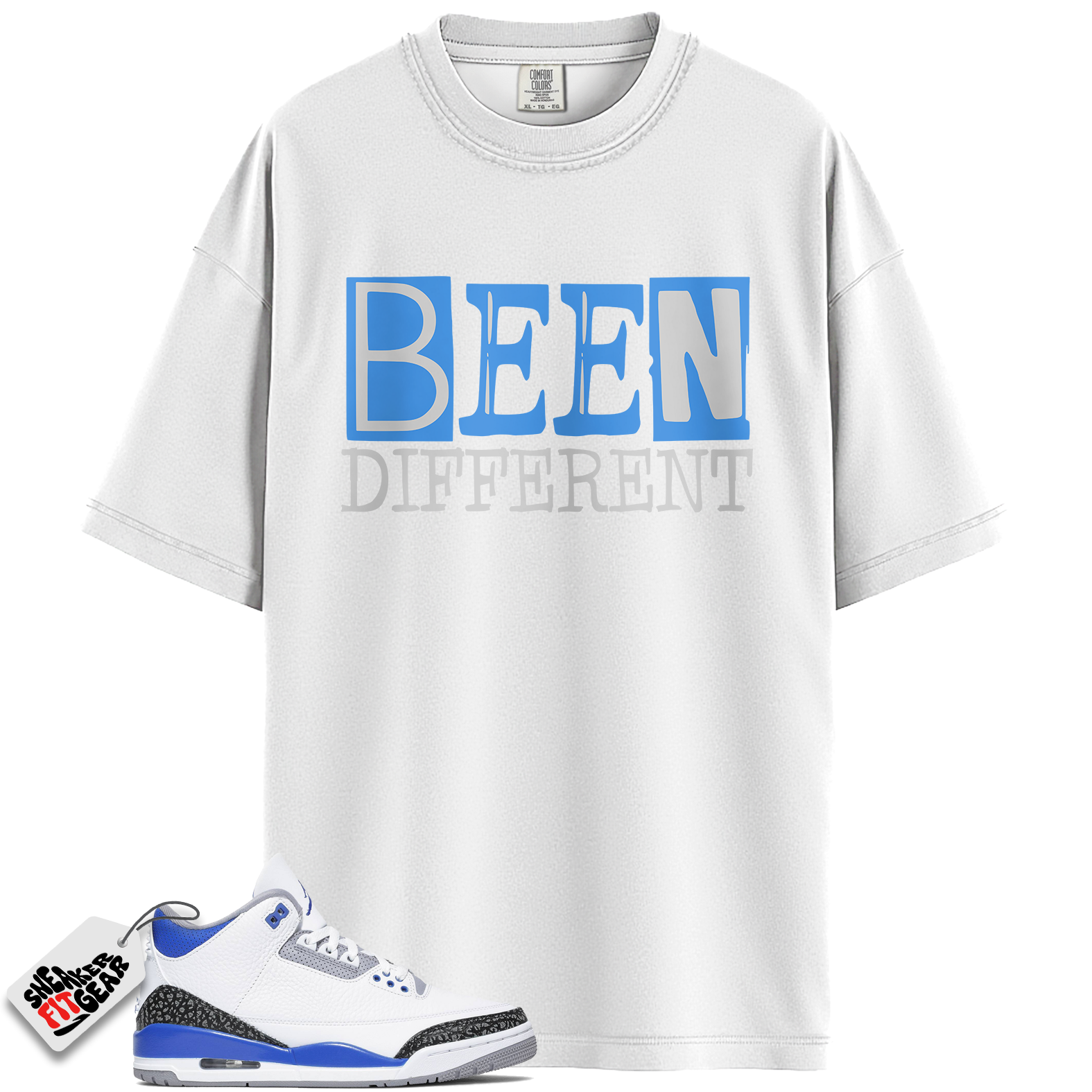 Jordan 3 Retro Racer Blue Match Shirts, BEEN To Match Jordan 3 Retro Racer Blue