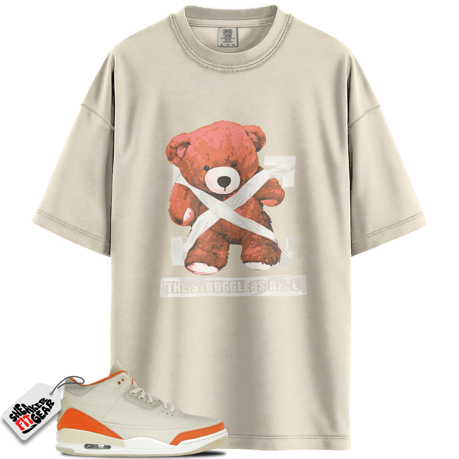 Women's Jordan 3 Retro TEX Starfish Match Shirts, STRUG To Match Women's Jordan 3 Retro TEX Starfish