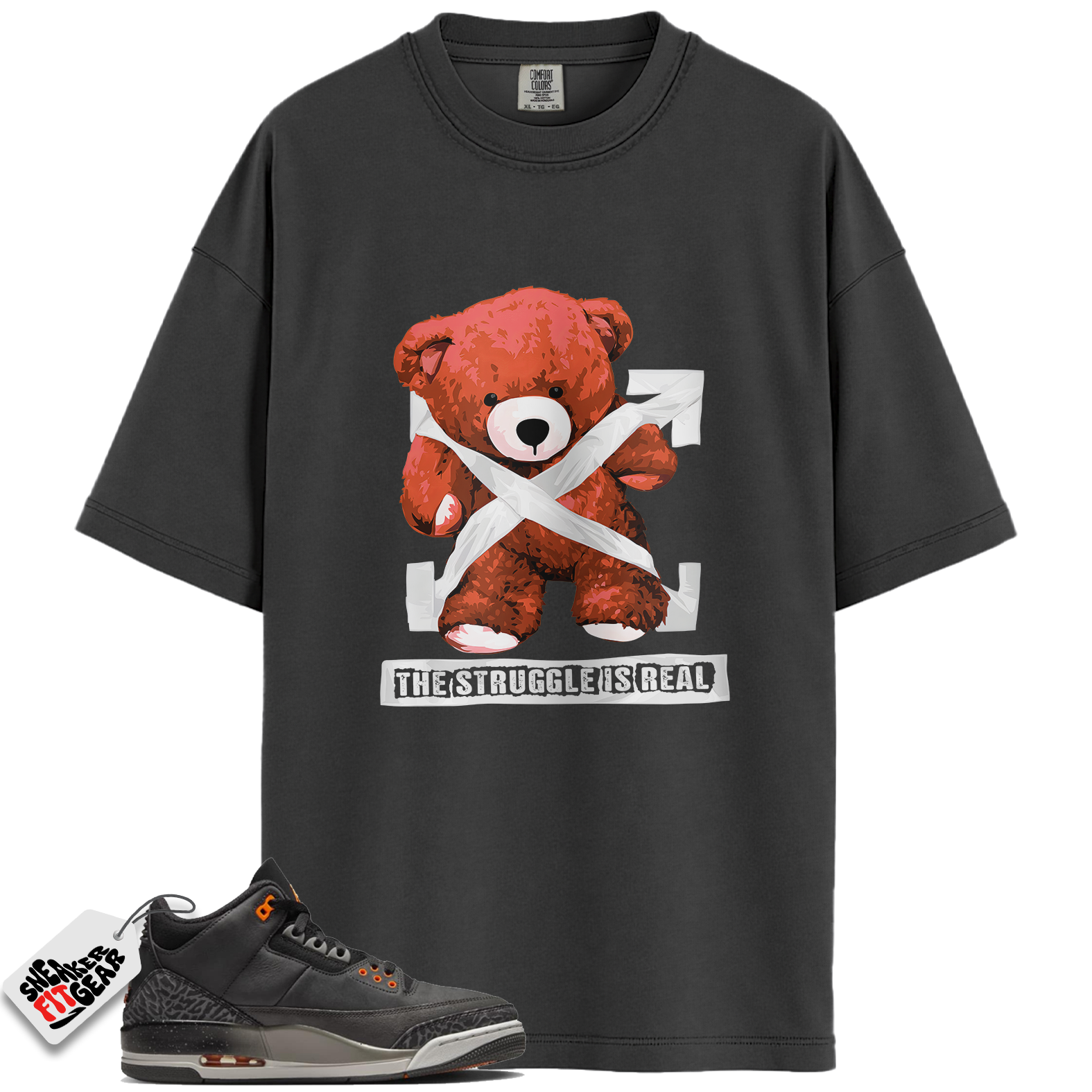 Jordan 3 Retro Fear Pack Match Shirts, STRUG To Match Jordan 3 Retro Fear Pack