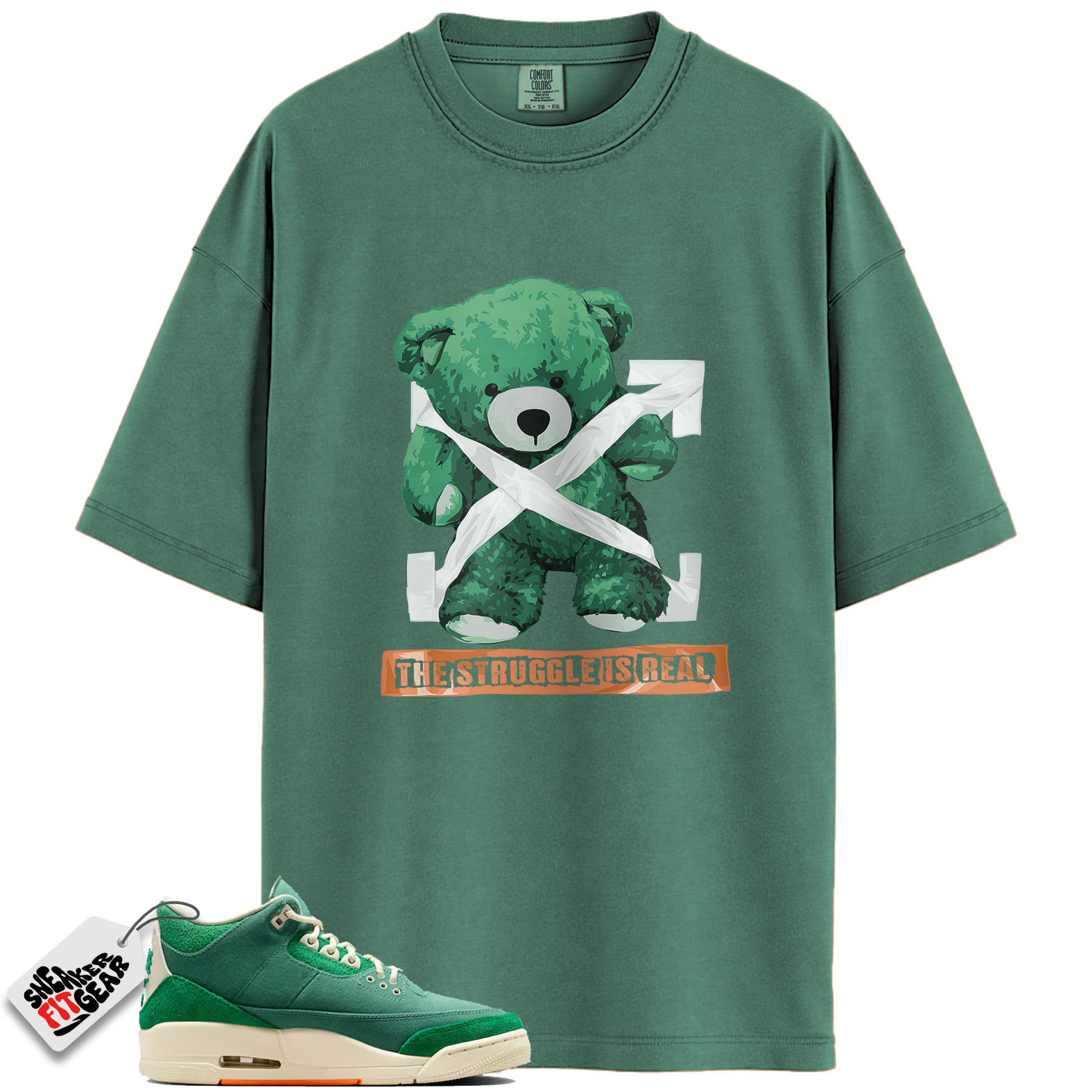 Jordan 3 Retro SP Nina Chanel Abney Bicoastal Match Shirts, STRUG To Match Jordan 3 Retro SP Nina Chanel Abney Bicoastal