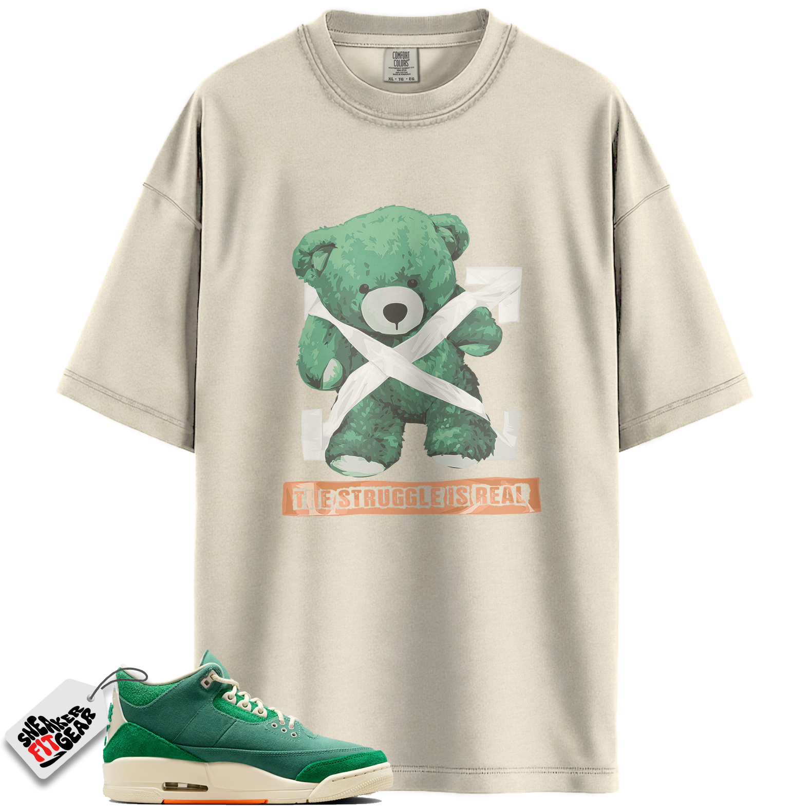 Jordan 3 Retro SP Nina Chanel Abney Bicoastal Match Shirts, STRUG To Match Jordan 3 Retro SP Nina Chanel Abney Bicoastal Main image