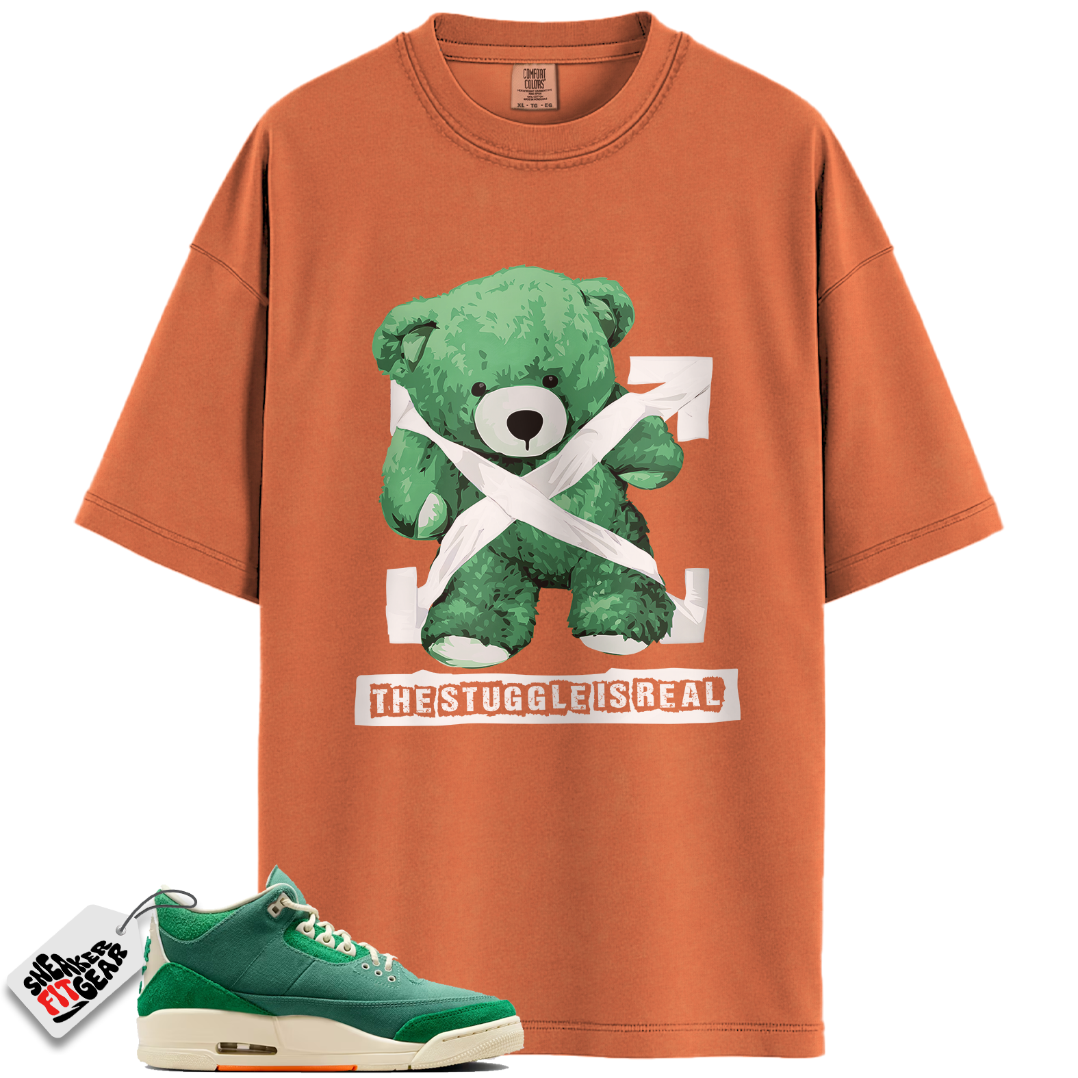 Jordan 3 Retro SP Nina Chanel Abney Bicoastal Match Shirts, STRUG To Match Jordan 3 Retro SP Nina Chanel Abney Bicoastal