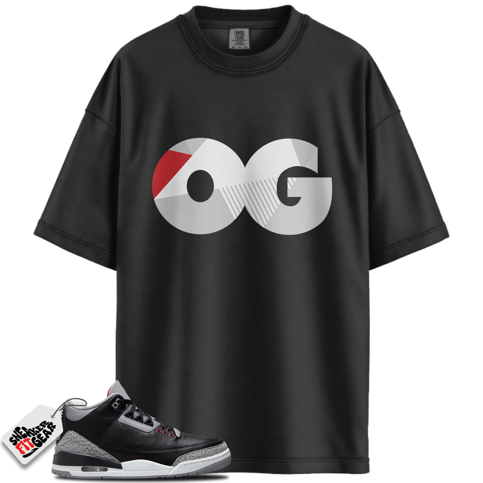 Jordan 3 Retro OG Black Cement Match Shirts, OG To Match Jordan 3 Retro OG Black Cement