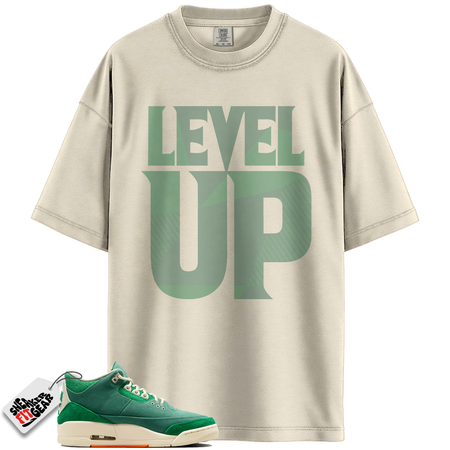 Jordan 3 Retro SP Nina Chanel Abney Bicoastal Match Shirts, Level Up Shirt To Match Jordan 3 Retro SP Nina Chanel Abney Bicoastal