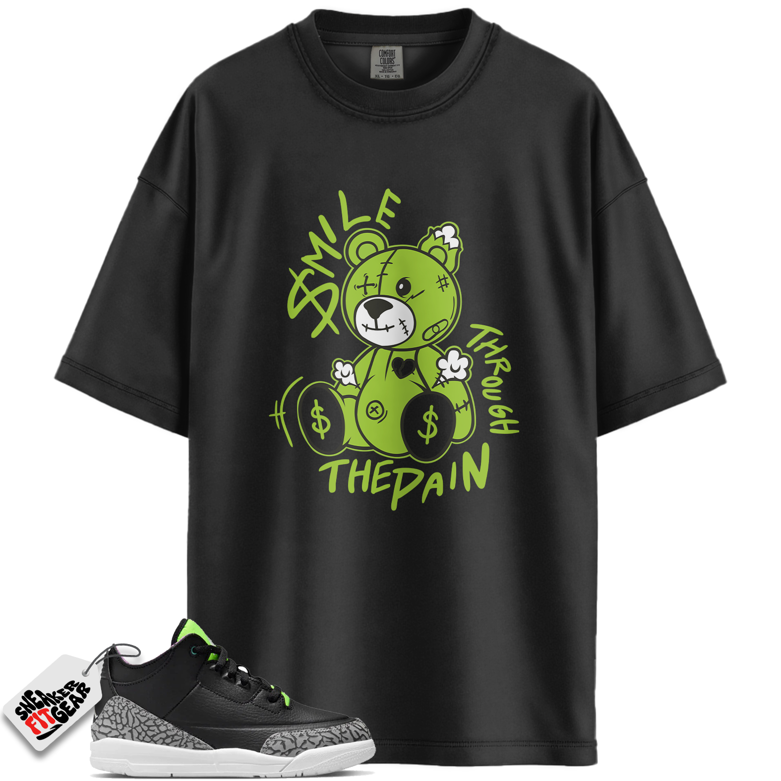 Jordan 3 Retro Electric Green Match Shirts, SM2 To Match Jordan 3 Retro Electric Green