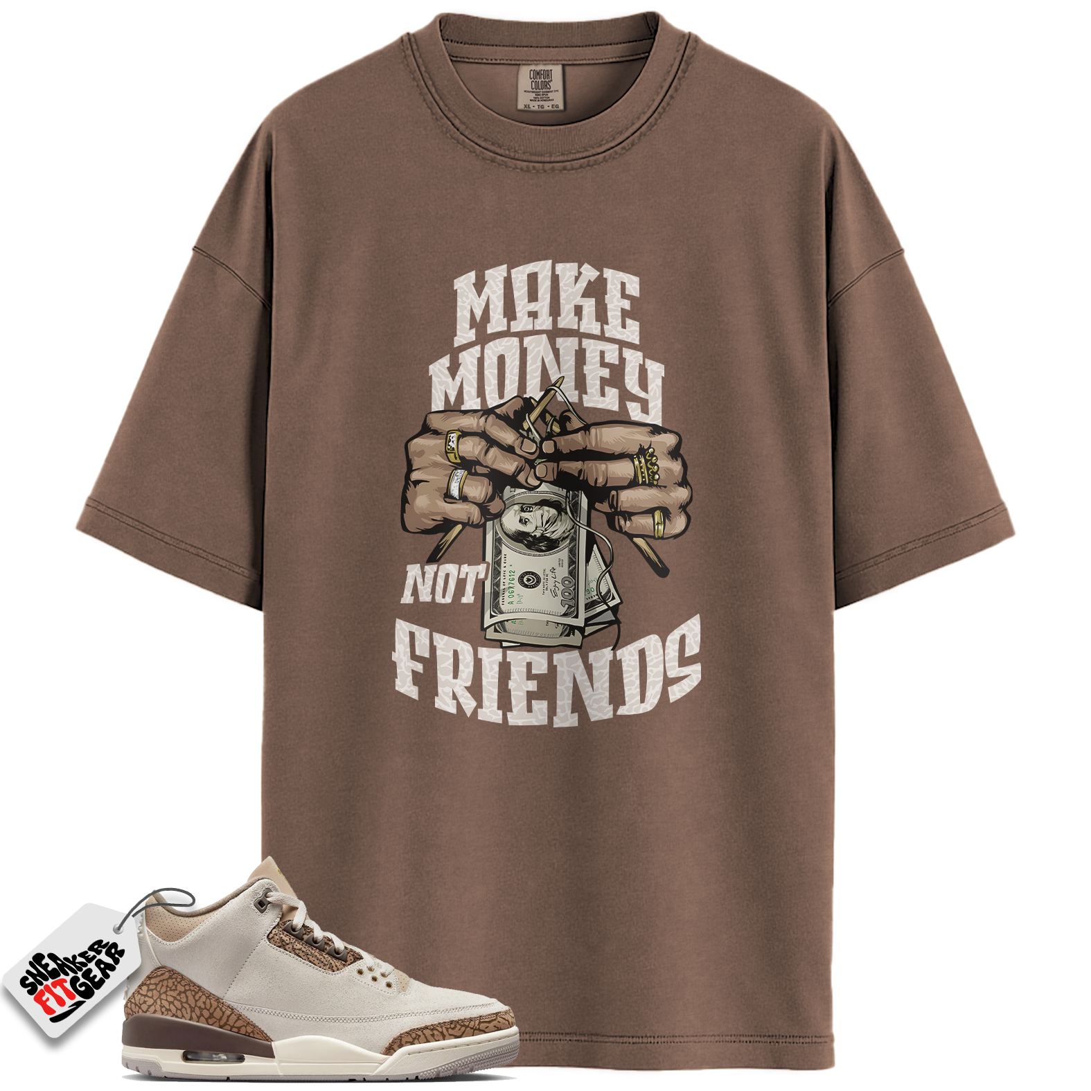 Jordan 3 Retro Palomino Match Shirts, Make Money Shirt To Match Jordan 3 Retro Palomino