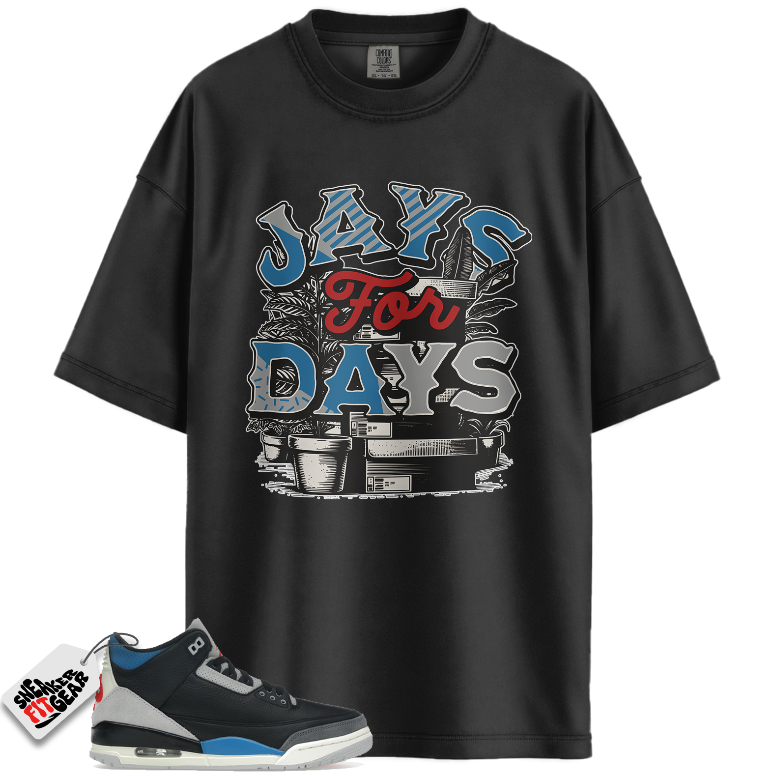 Jordan 3 Retro Rare Air Match Shirts, Stacked Sneaker Shirt To Match Jordan 3 Retro Rare Air Main image