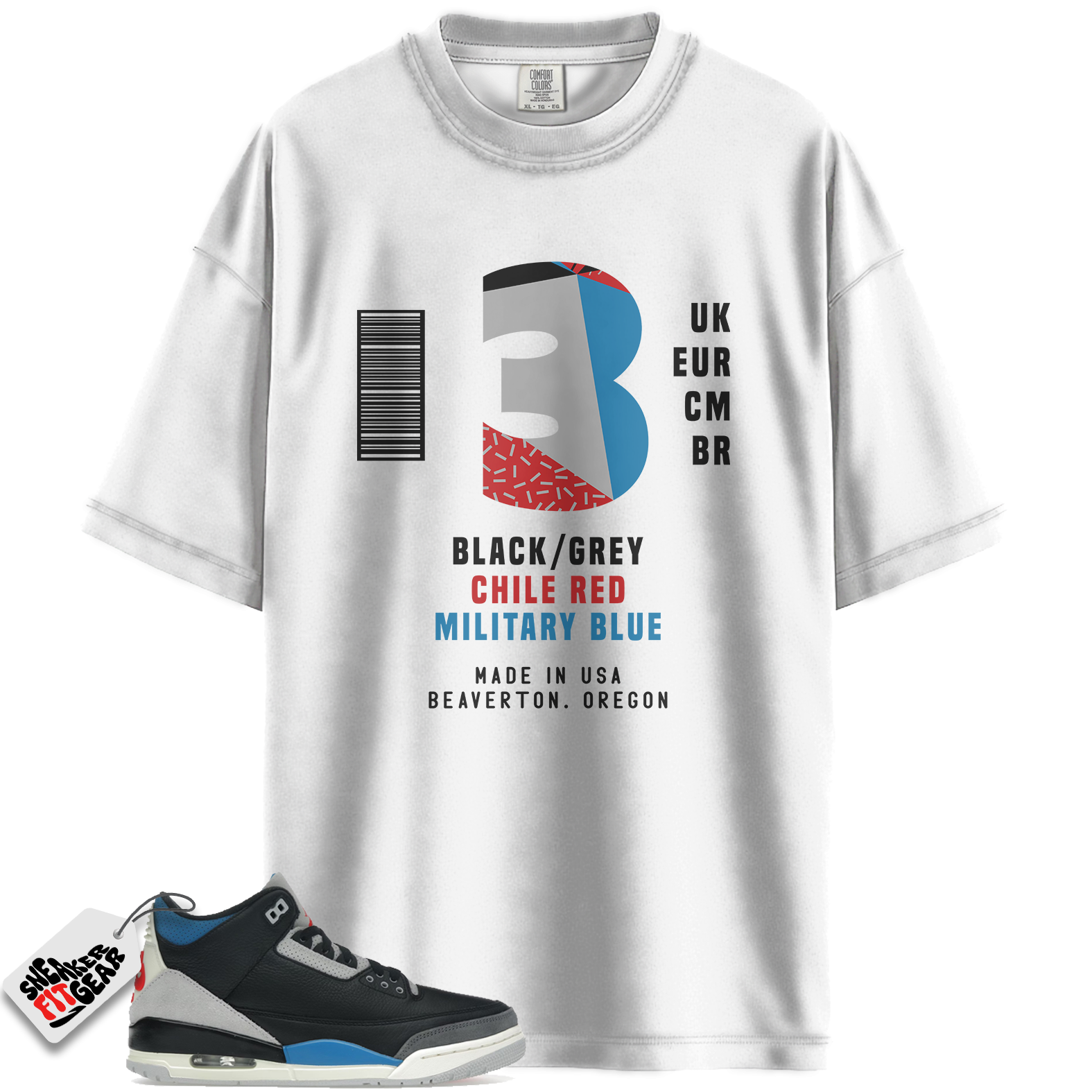 Jordan 3 Retro Rare Air Match Shirts, Sneaker Label Shirt To Match Jordan 3 Retro Rare Air