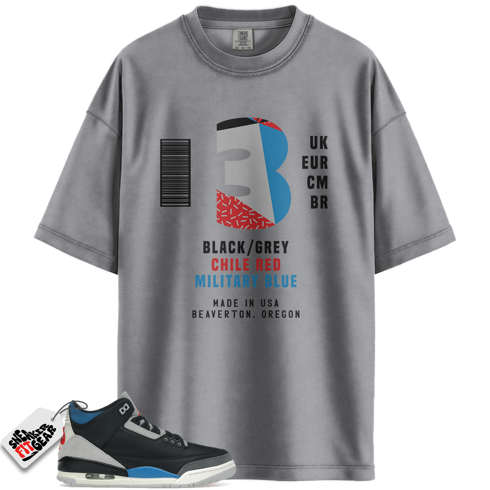 Jordan 3 Retro Rare Air Match Shirts, Sneaker Label Shirt To Match Jordan 3 Retro Rare Air