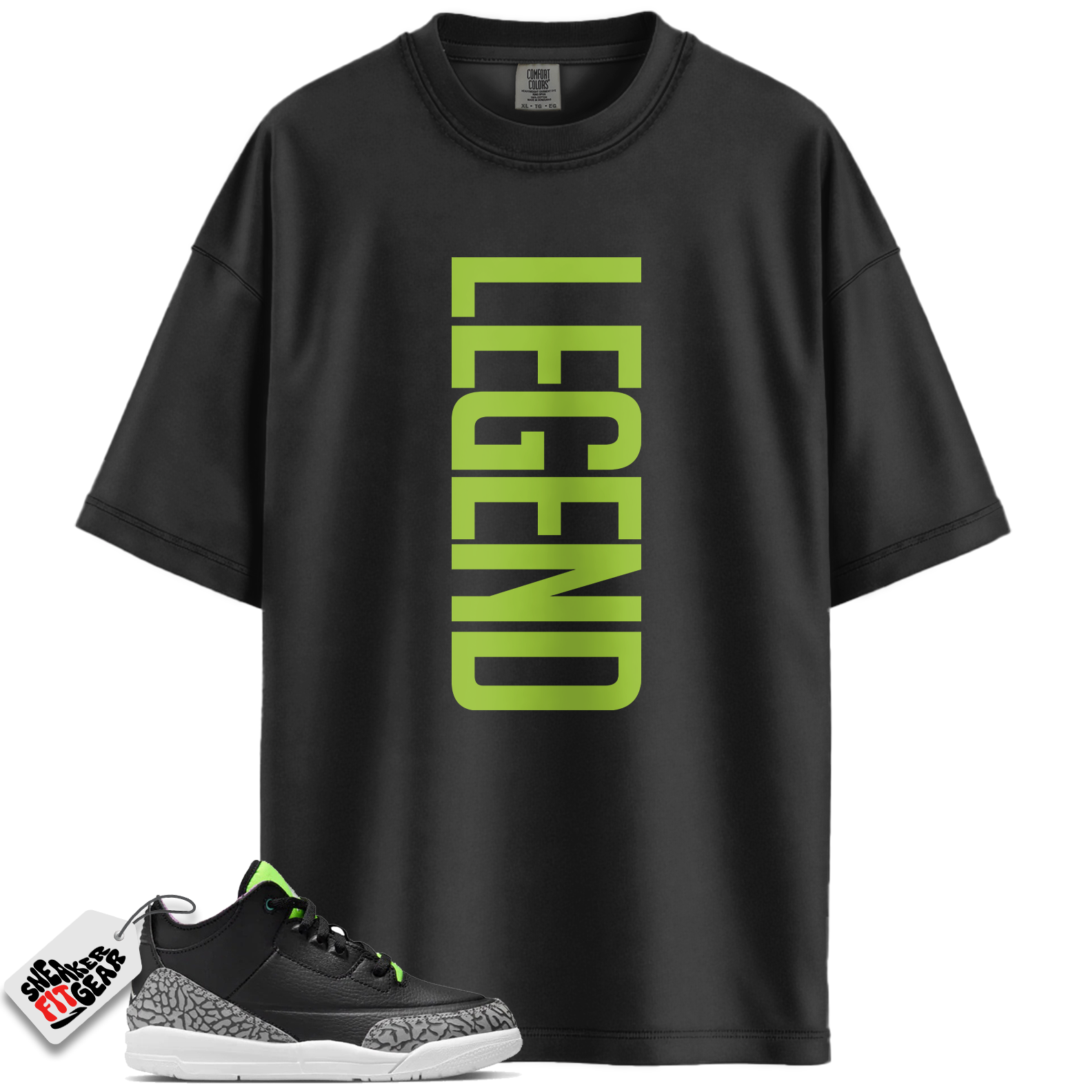 Jordan 3 Retro Electric Green Match Shirts, LEGEND To Match Jordan 3 Retro Electric Green