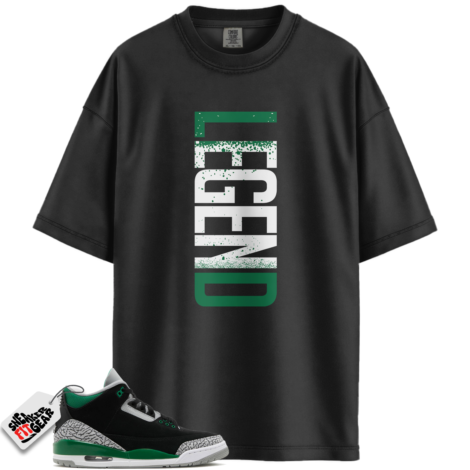 Jordan 3 Retro Pine Green Match Shirts, LEGEND To Match Jordan 3 Retro Pine Green Main image