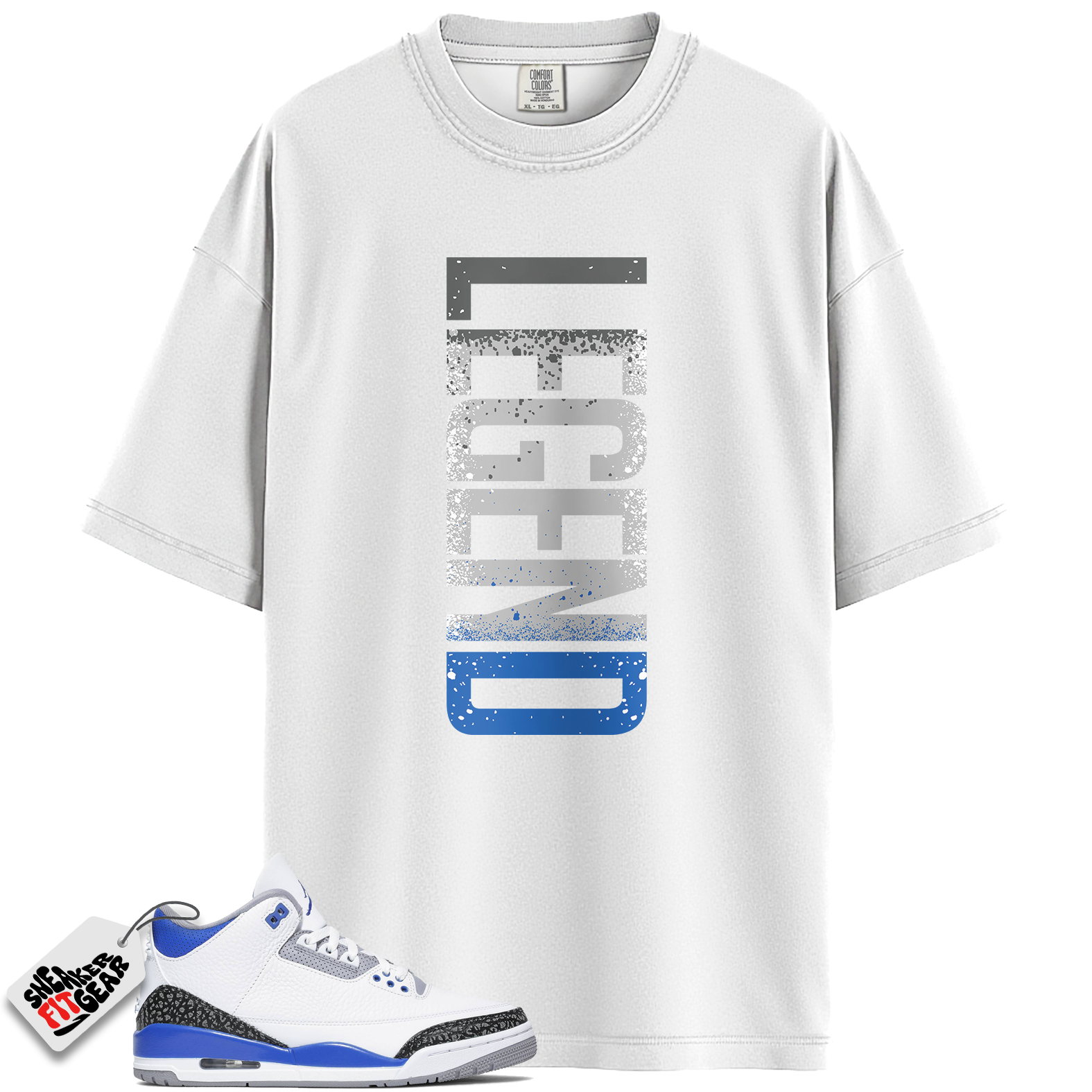Jordan 3 Retro Racer Blue Match Shirts, LEGEND To Match Jordan 3 Retro Racer Blue