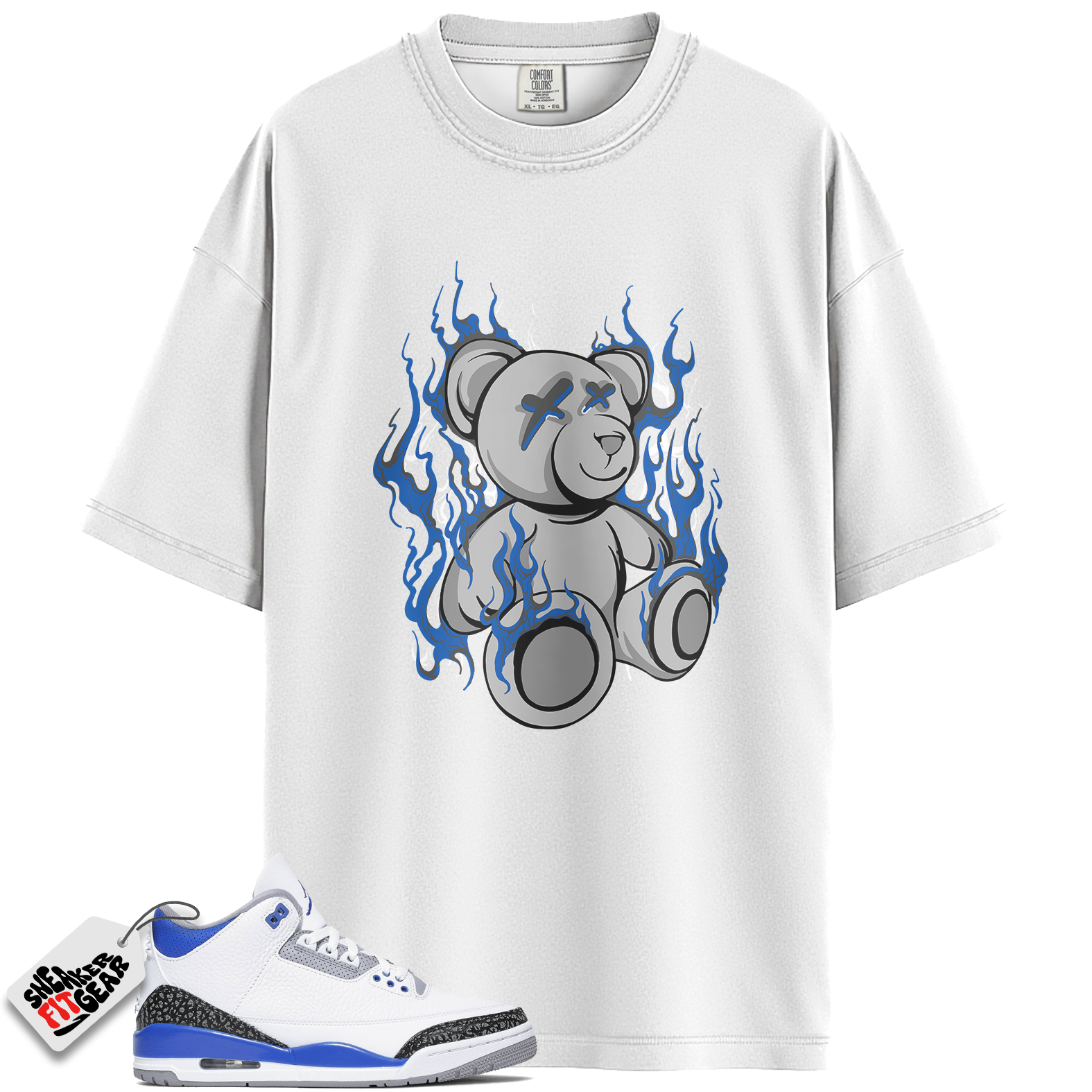 Jordan 3 Retro Racer Blue Match Shirts, LIT To Match Jordan 3 Retro Racer Blue