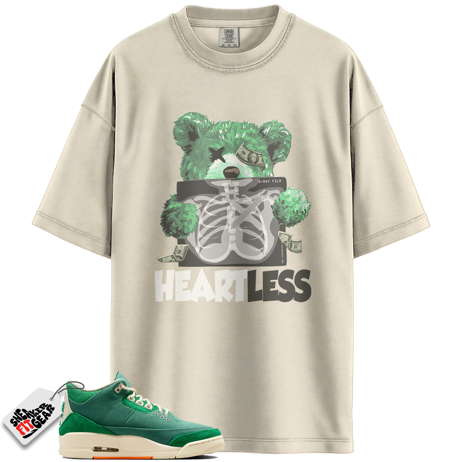 Jordan 3 Retro SP Nina Chanel Abney Bicoastal Match Shirts, HEARTLESS To Match Jordan 3 Retro SP Nina Chanel Abney Bicoastal