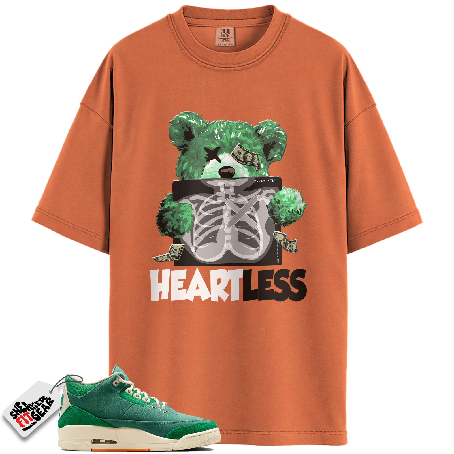 Jordan 3 Retro SP Nina Chanel Abney Bicoastal Match Shirts, HEARTLESS To Match Jordan 3 Retro SP Nina Chanel Abney Bicoastal