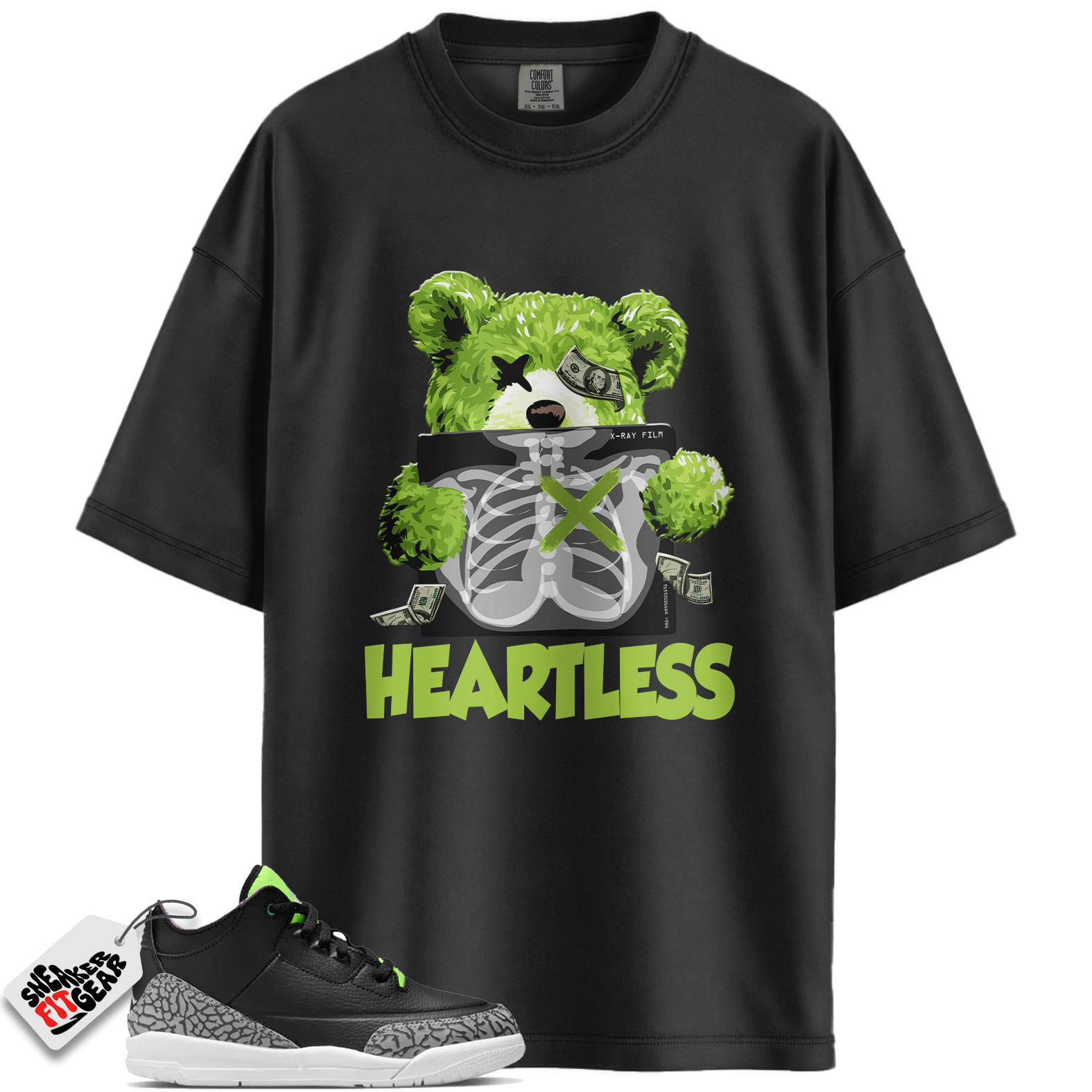 Jordan 3 Retro Electric Green Match Shirts, HEARTLESS To Match Jordan 3 Retro Electric Green