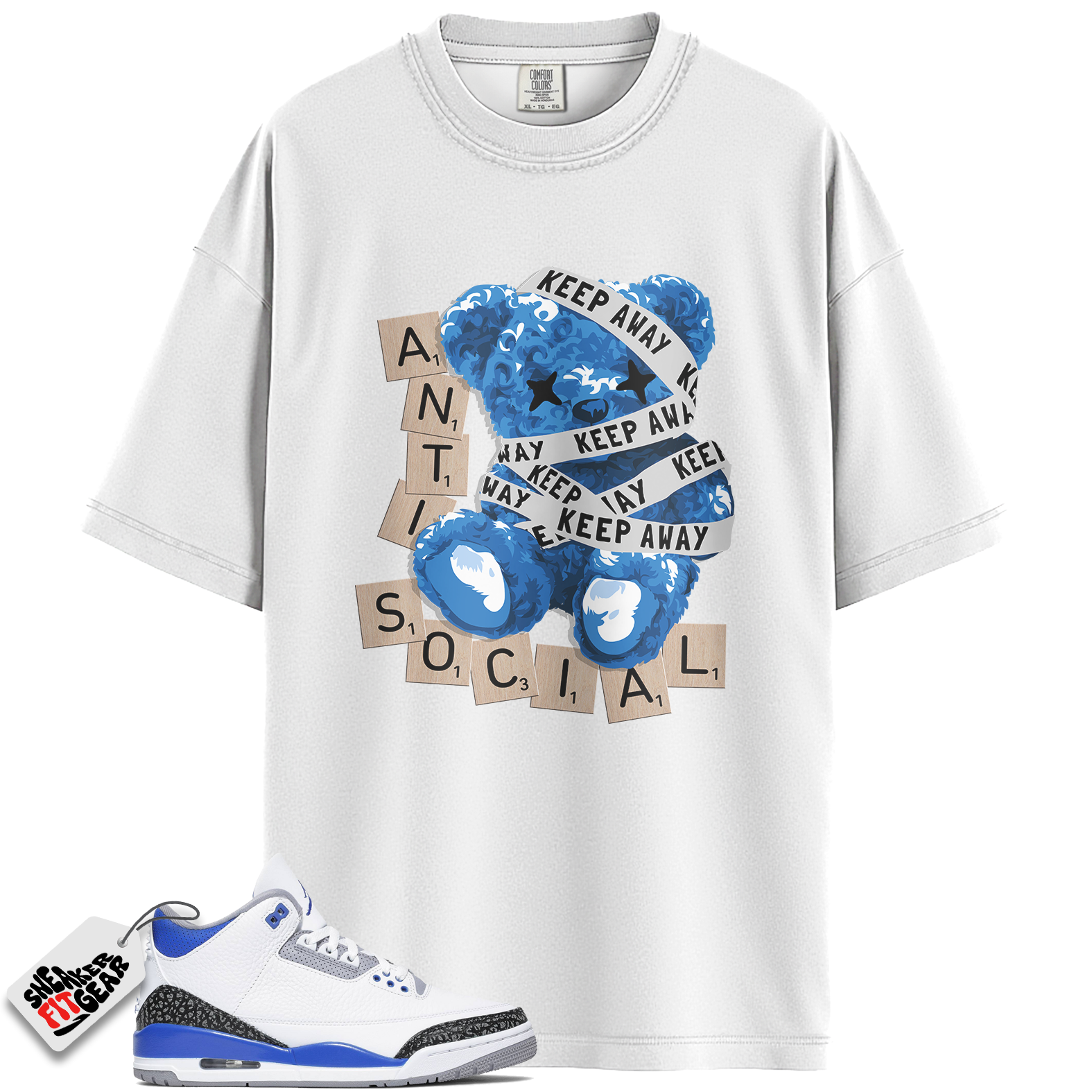 Jordan 3 Retro Racer Blue Match Shirts, ANTI To Match Jordan 3 Retro Racer Blue