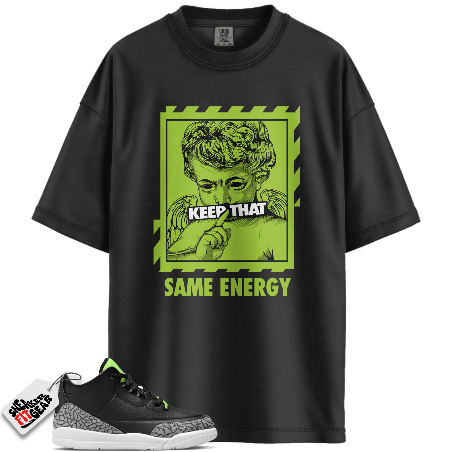 Jordan 3 Retro Electric Green Match Shirts, ENERGY To Match Jordan 3 Retro Electric Green