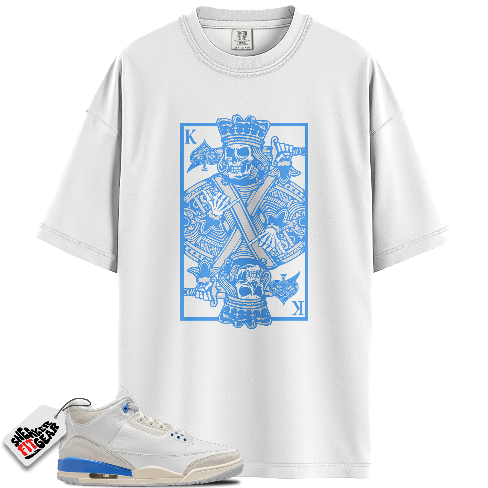Jordan 3 Retro Lucky Shorts/ Hydrogen Blue Match Shirts, KC To Match Jordan 3 Retro Lucky Shorts/ Hydrogen Blue
