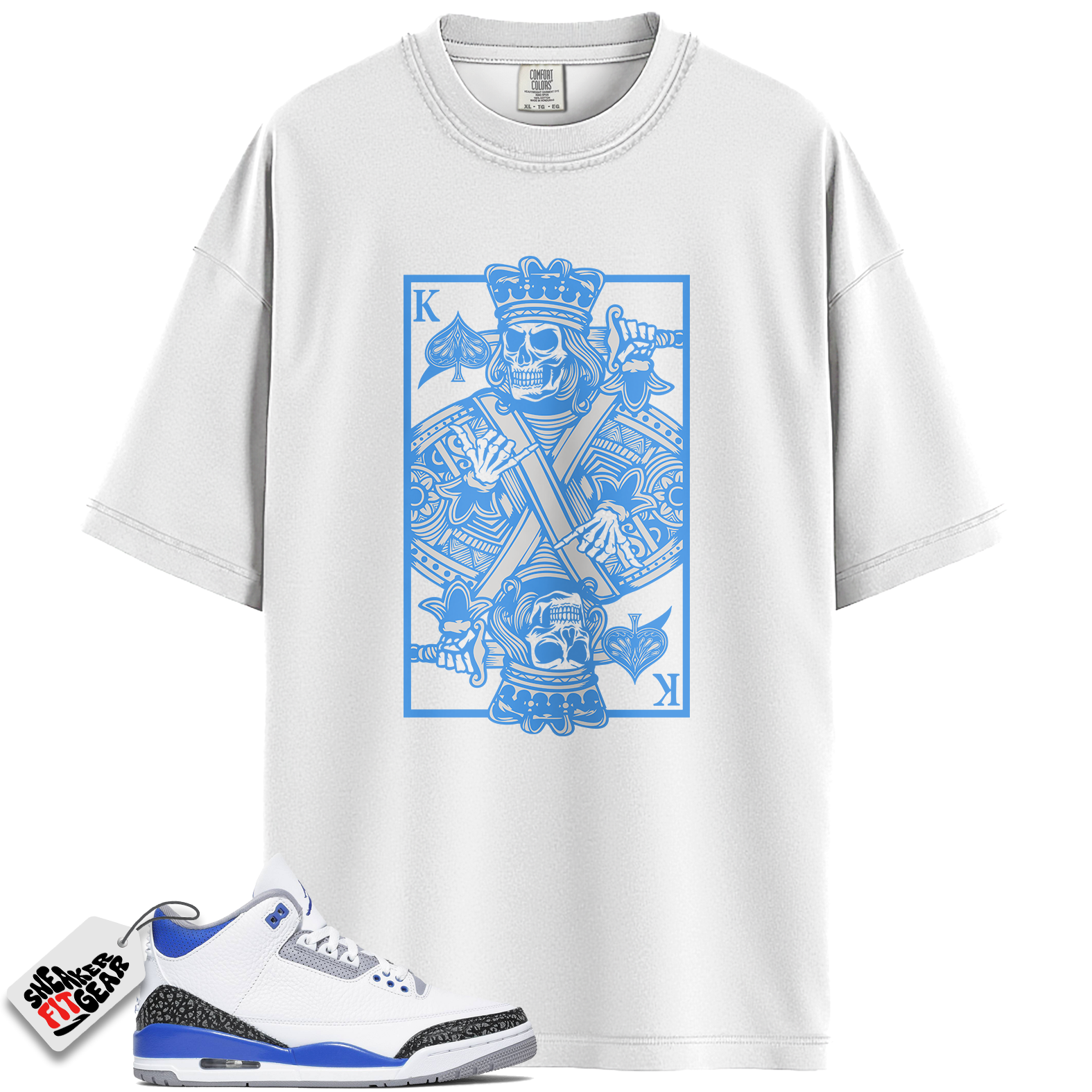 Jordan 3 Retro Racer Blue Match Shirts, KC To Match Jordan 3 Retro Racer Blue Main image