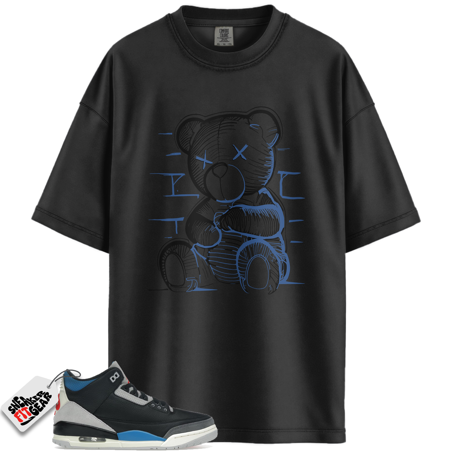 Jordan 3 Retro OG Rare Air Match Shirts, Neon Bear Unisex Graphic T-Shirts To Match Jordan 3 Retro OG Rare Air