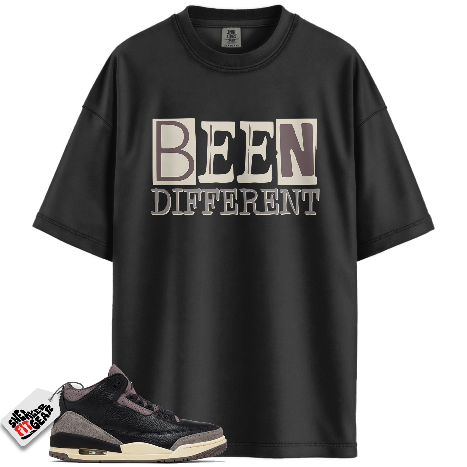 Women's Jordan 3 Retro OG SP A Ma Maniére Black Violet Ore Match Shirts, BEEN Different To Match Women's Jordan 3 Retro OG SP A Ma Maniére Black Violet Ore