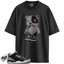 Jordan 3 Retro OG Black Cement Match Shirts, Cyborg Bear Unisex Graphic T-Shirts To Match Jordan 3 Retro OG Black Cement