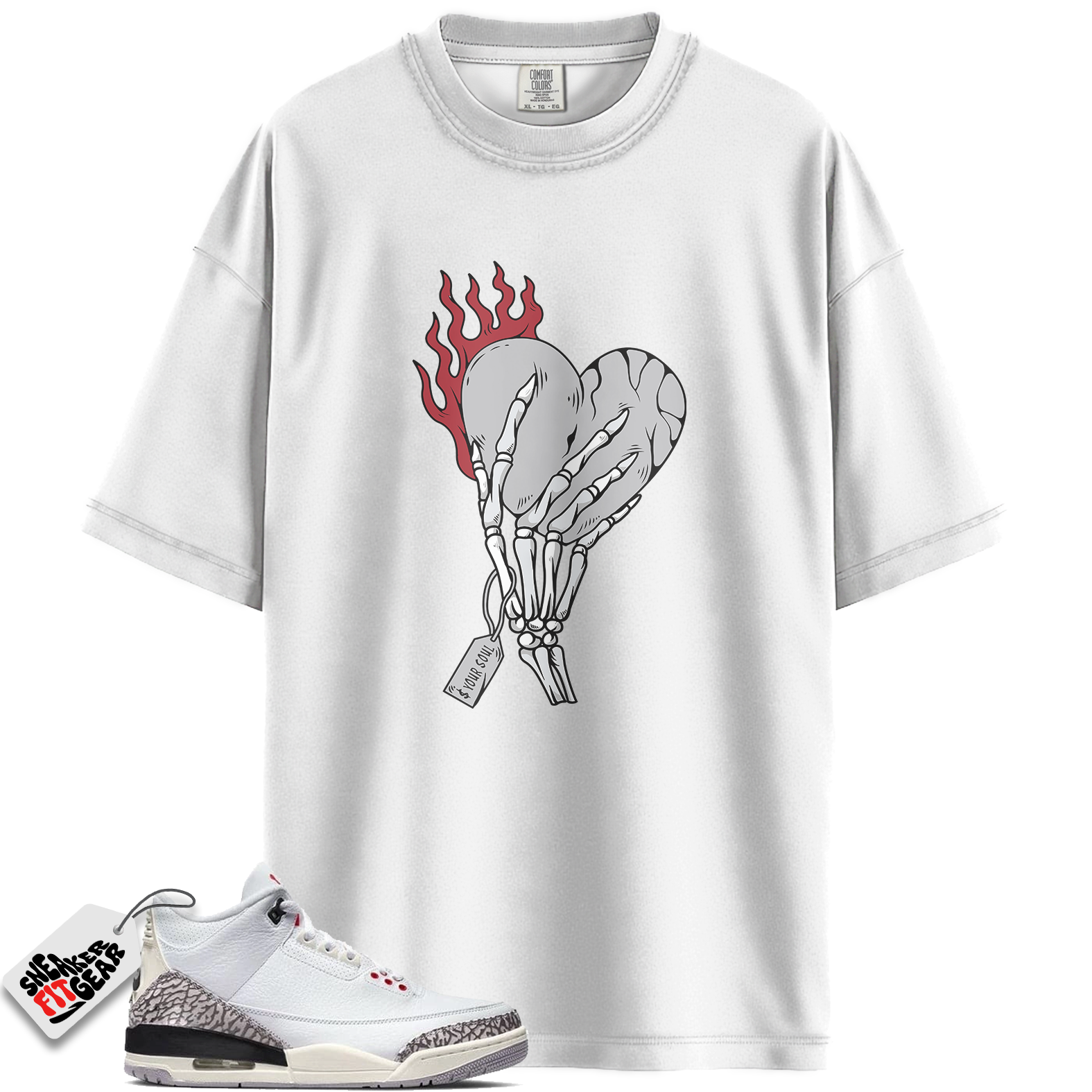 Jordan 3 Retro Cement Grey Match Shirts, Cost Your Soul Shirt To Match Jordan 3 Retro Cement Grey