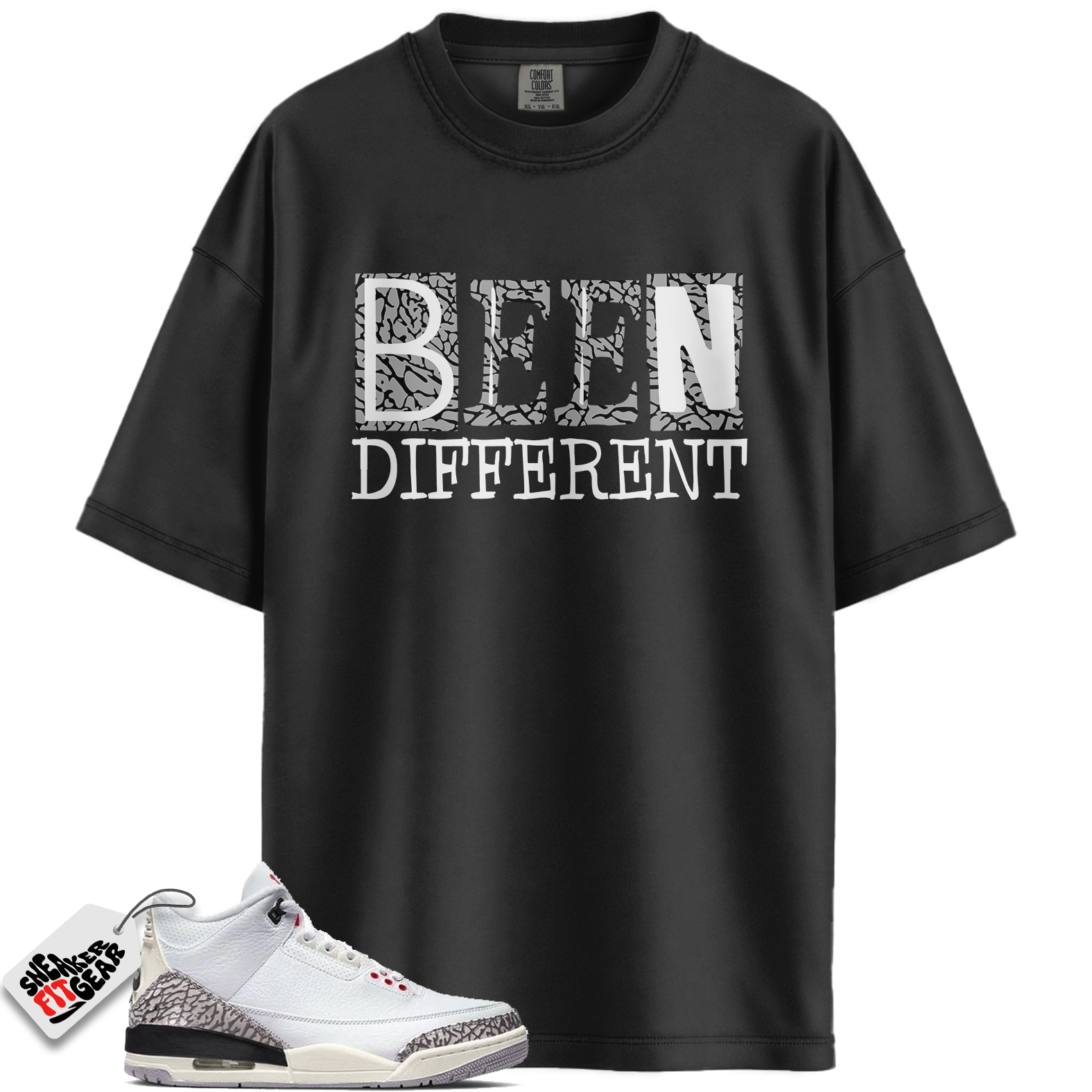 Jordan 3 Retro Cement Grey Match Shirts, BEEN T-Shirt To Match Jordan 3 Retro Cement Grey