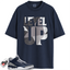 Jordan 3 Georgetown Midnight Navy Match Shirts, Level Up Shirt To Match Jordan 3 Georgetown Midnight Navy