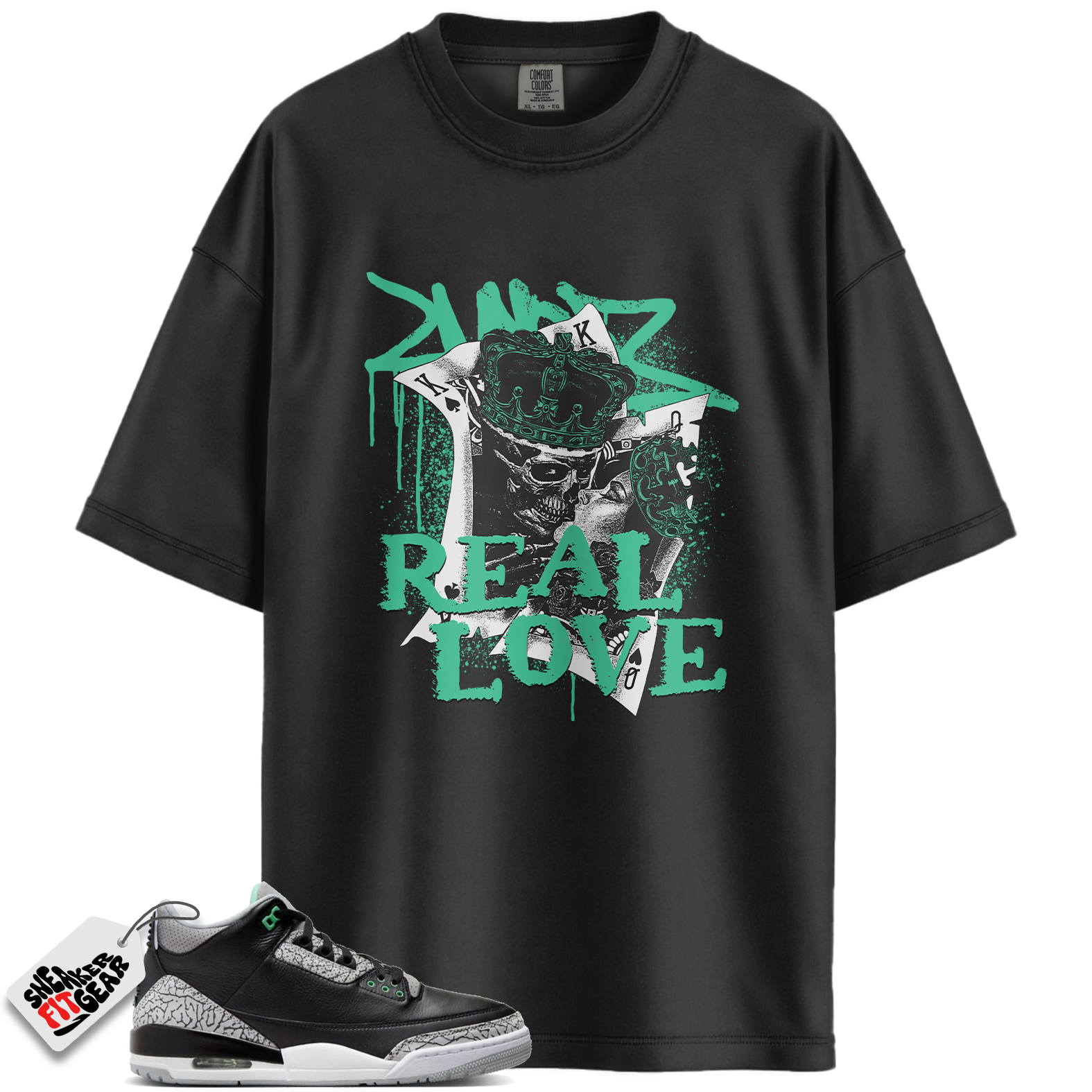 Jordan 3 Retro Green Glow Match Shirts, Trust No One Tee To Match Jordan 3 Retro Green Glow Main image