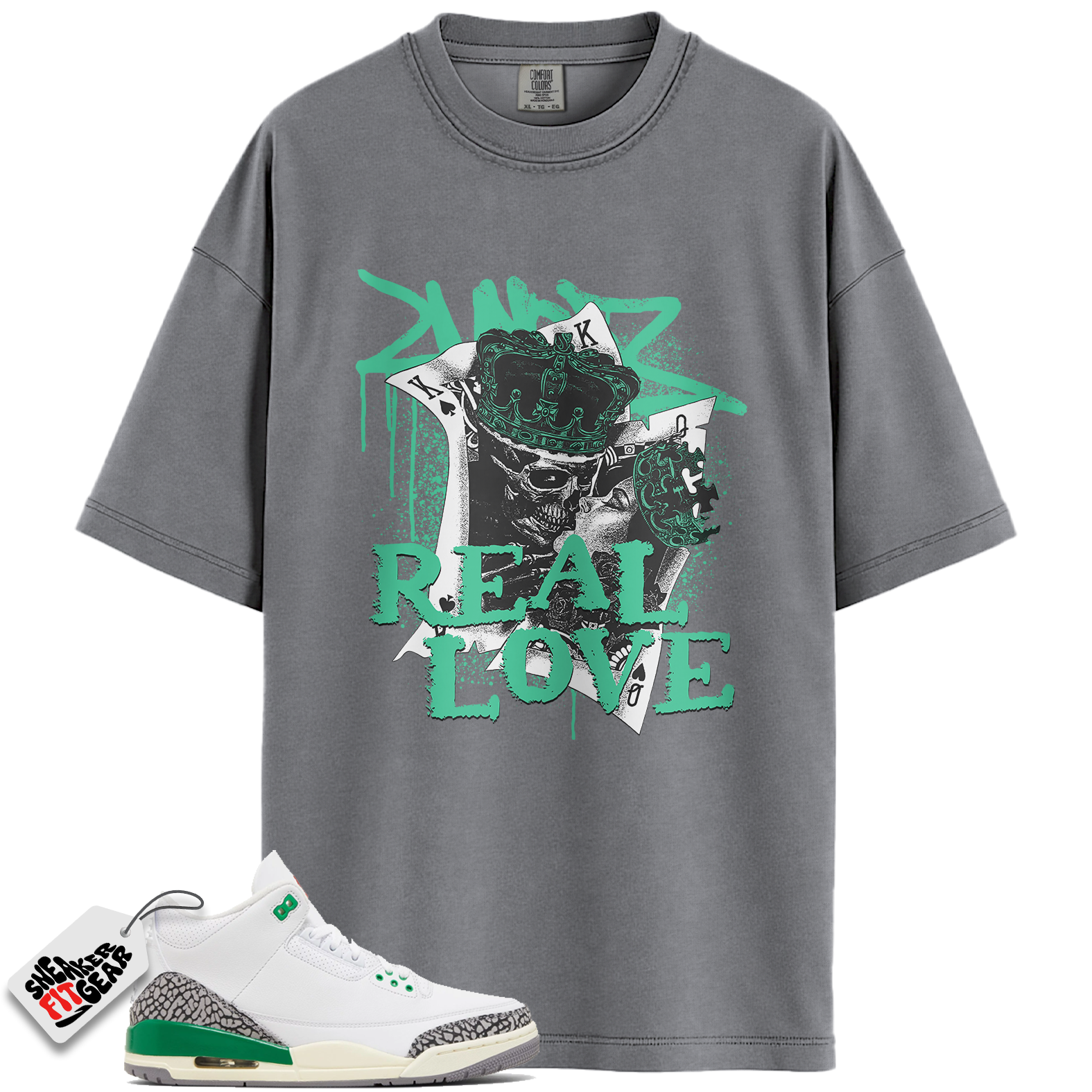 Women's Jordan 3 Retro Lucky Green Match Shirts, Trust No One Tee To Match Women's Jordan 3 Retro Lucky Green Main image