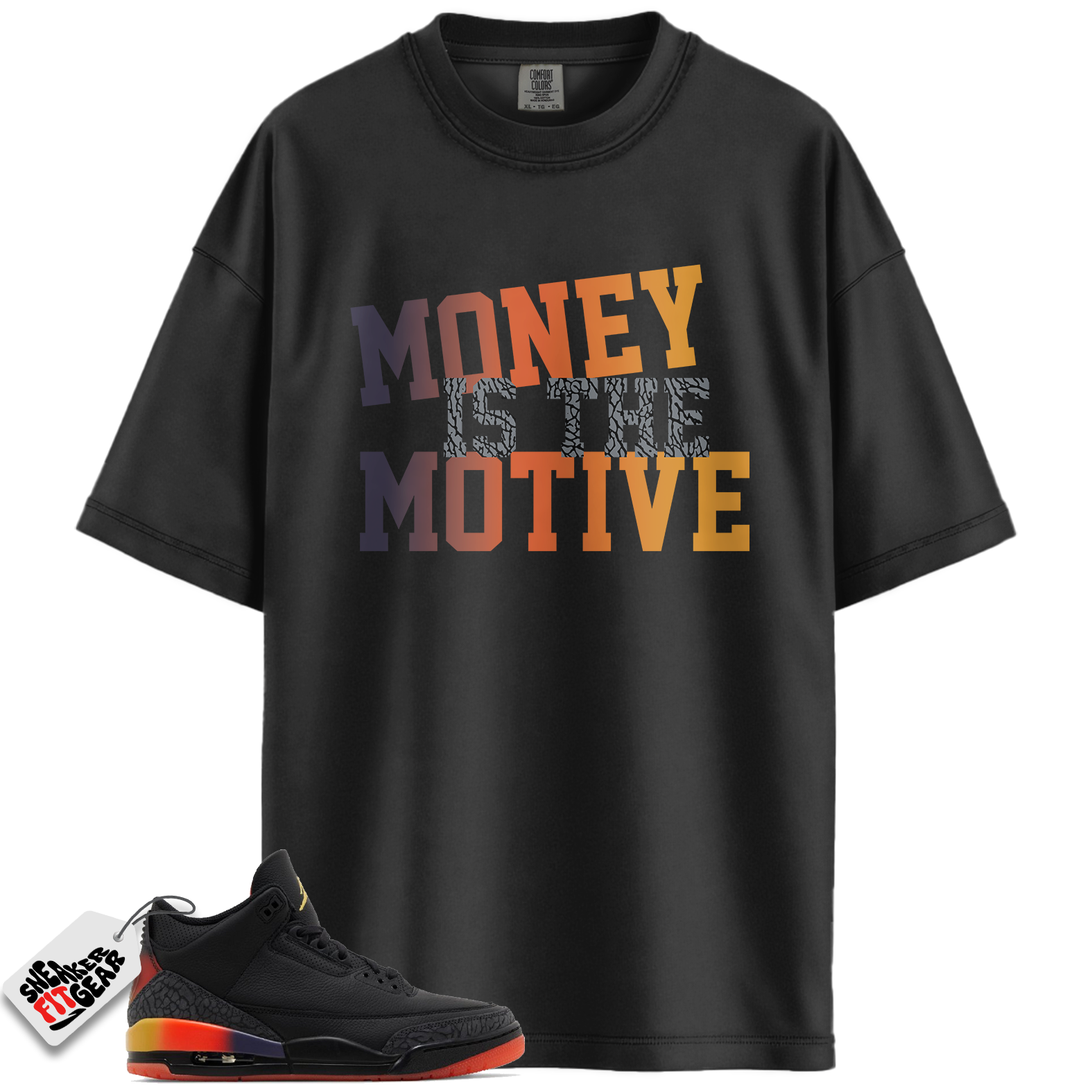 Jordan 3 Retro J Balvin Rio Match Shirts, MONEY AJ T-shirt To Match Jordan 3 Retro J Balvin Rio Main image
