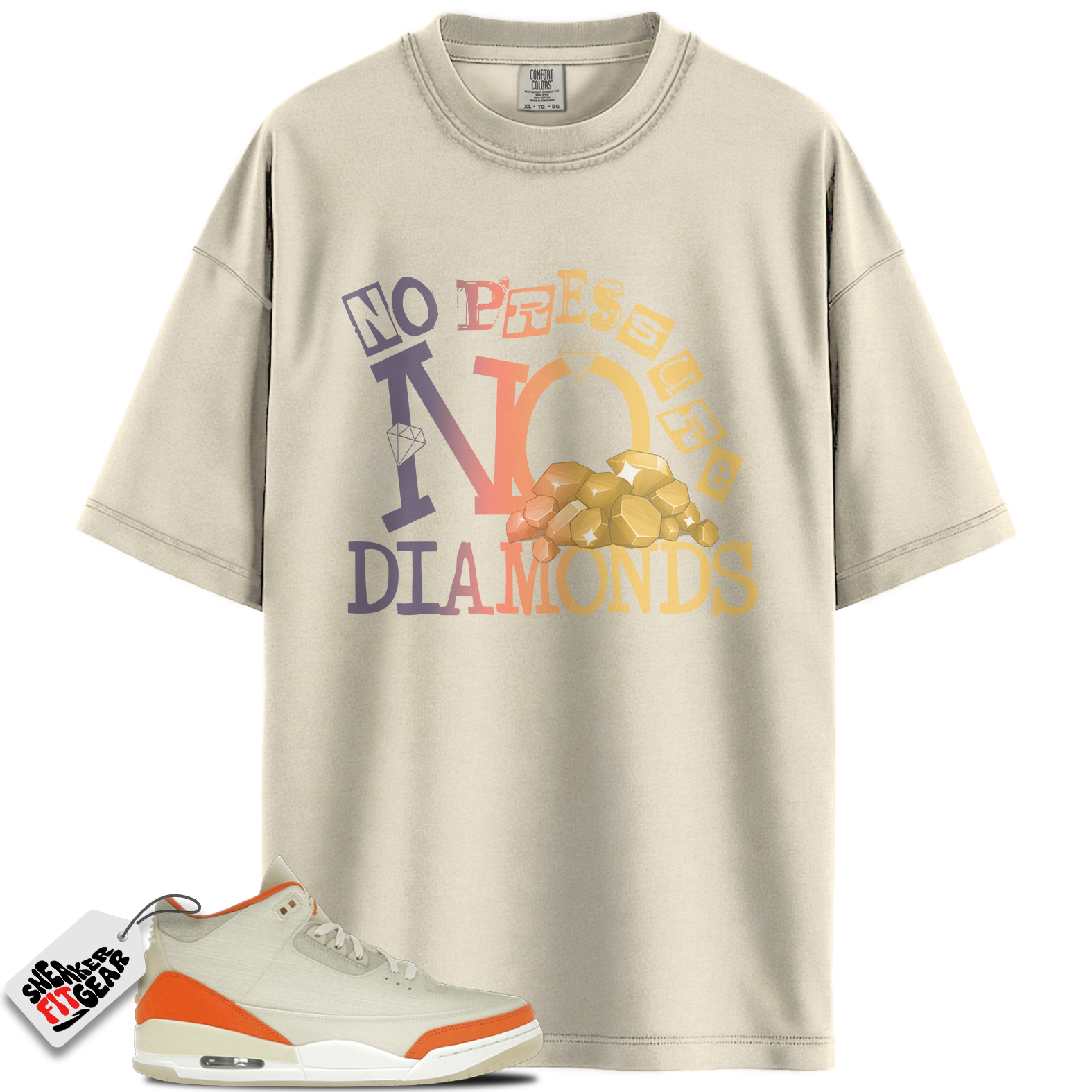 Women's Jordan 3 Retro TEX Starfish Match Shirts, DIAMOND To Match Women's Jordan 3 Retro TEX Starfish