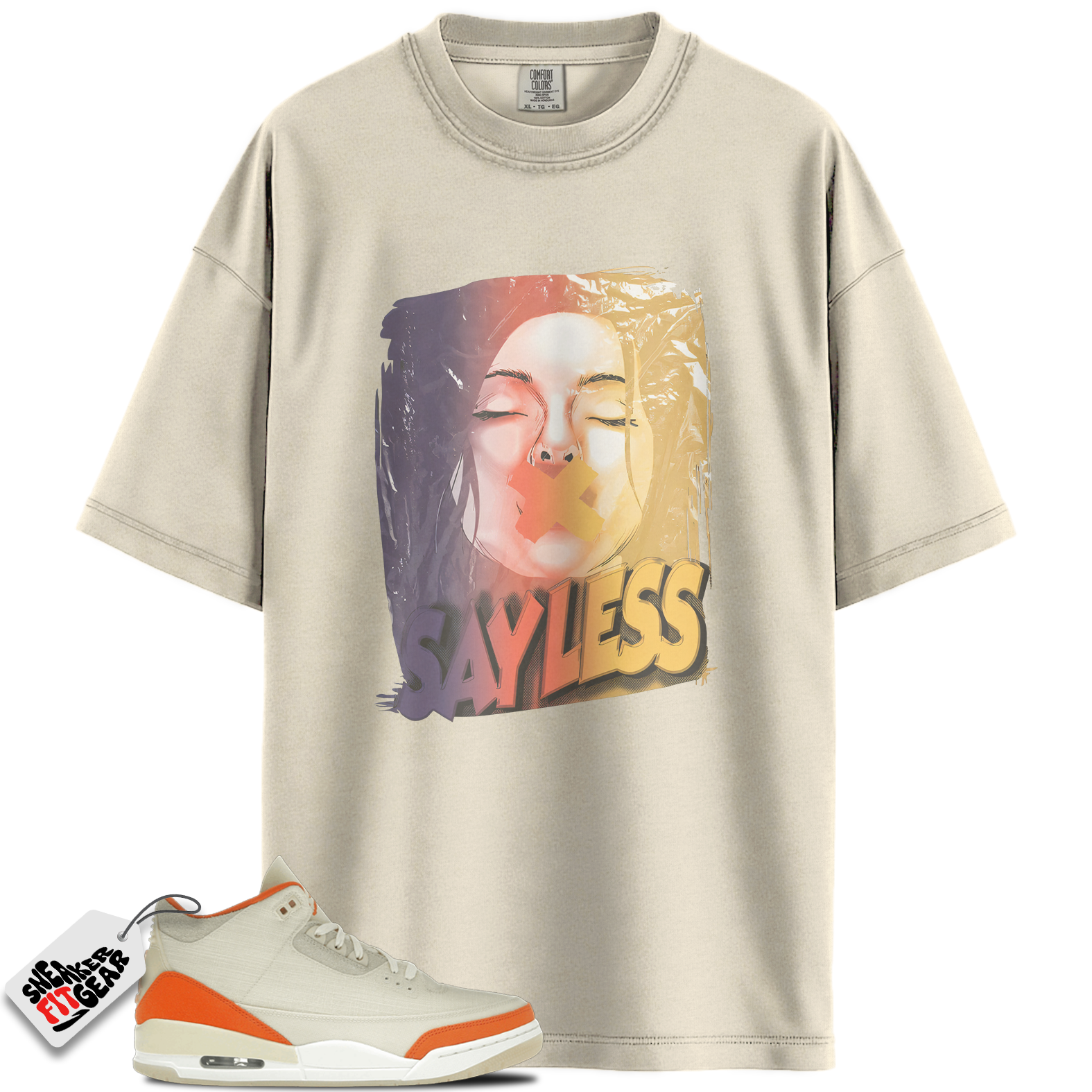 Women's Jordan 3 Retro TEX Starfish Match Shirts, SAYLESS To Match Women's Jordan 3 Retro TEX Starfish