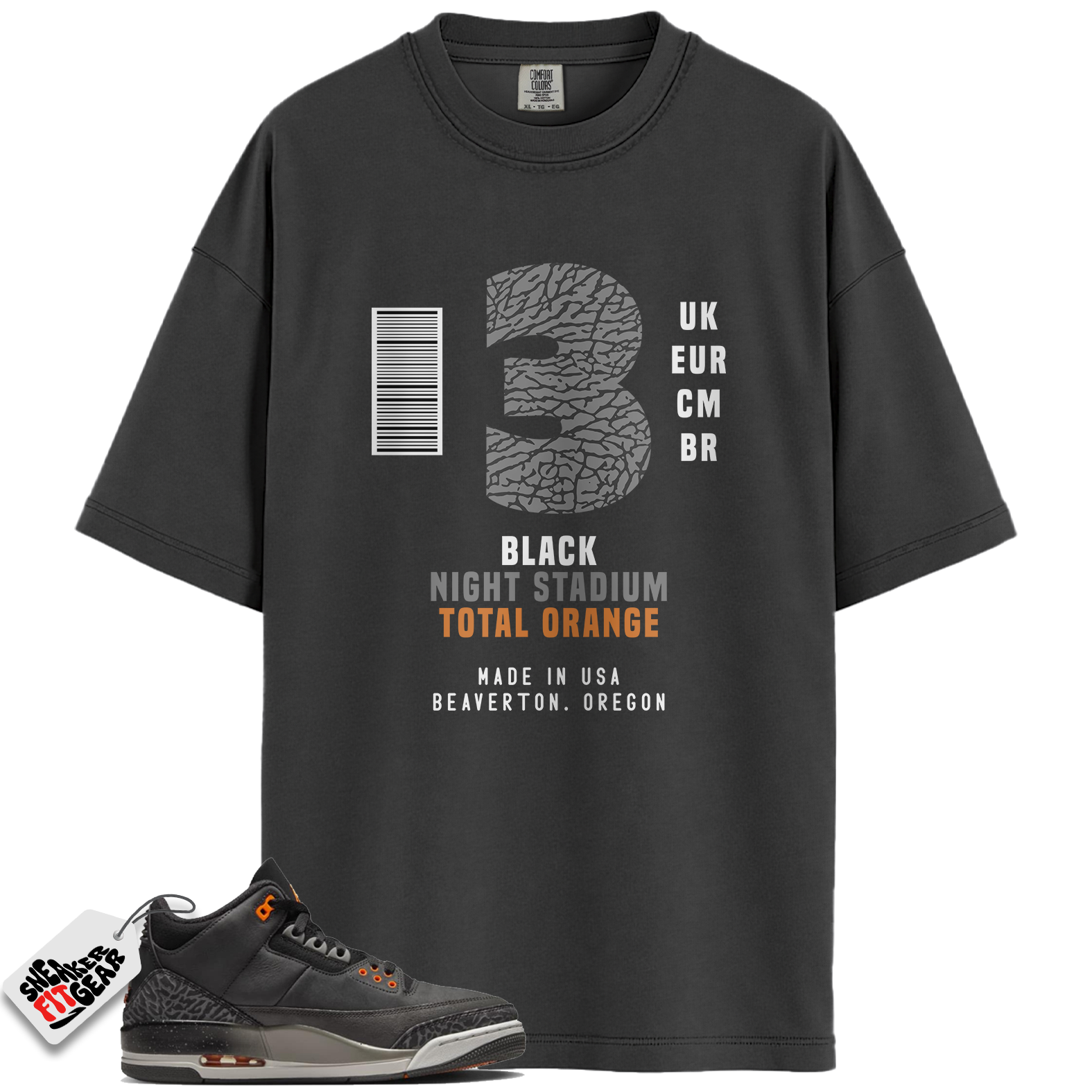 Jordan 3 Retro Fear Match Shirts, Box Label Shirt To Match Jordan 3 Retro Fear